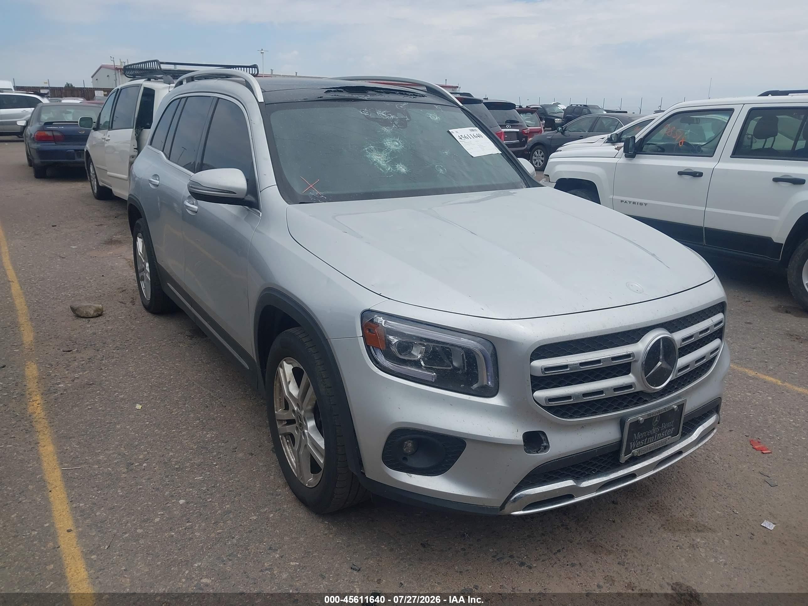 2022 Mercedes-Benz GLB-Class VIN W1N4M4HB5NW200890 — IAAI salvage auction photo