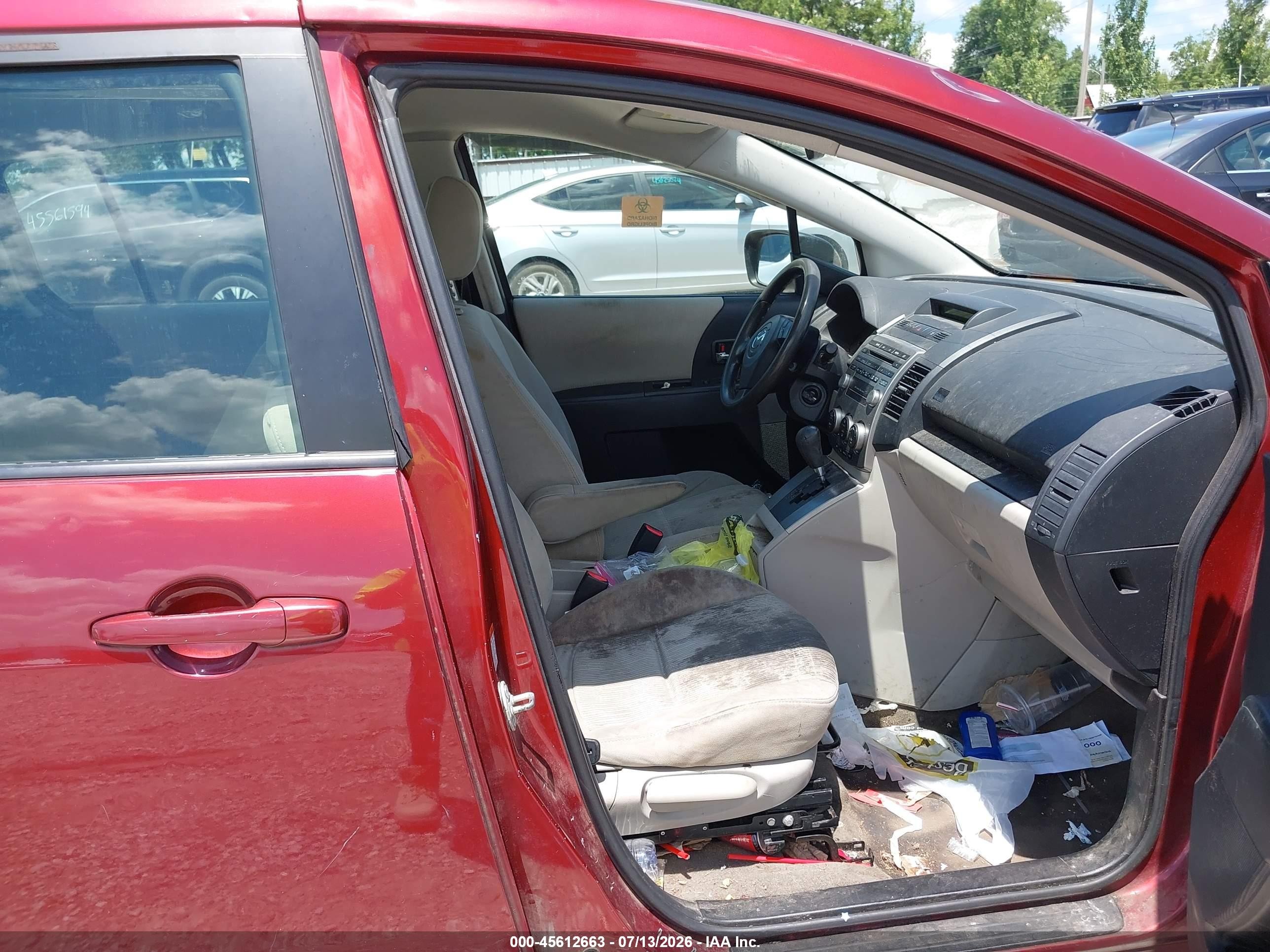 2010 Mazda 5 VIN JM1CR2W36A0373450 IAAI salvage auction — Rear End, Clear (Missouri), sold $500 on 2026-09-08 (photo 5)