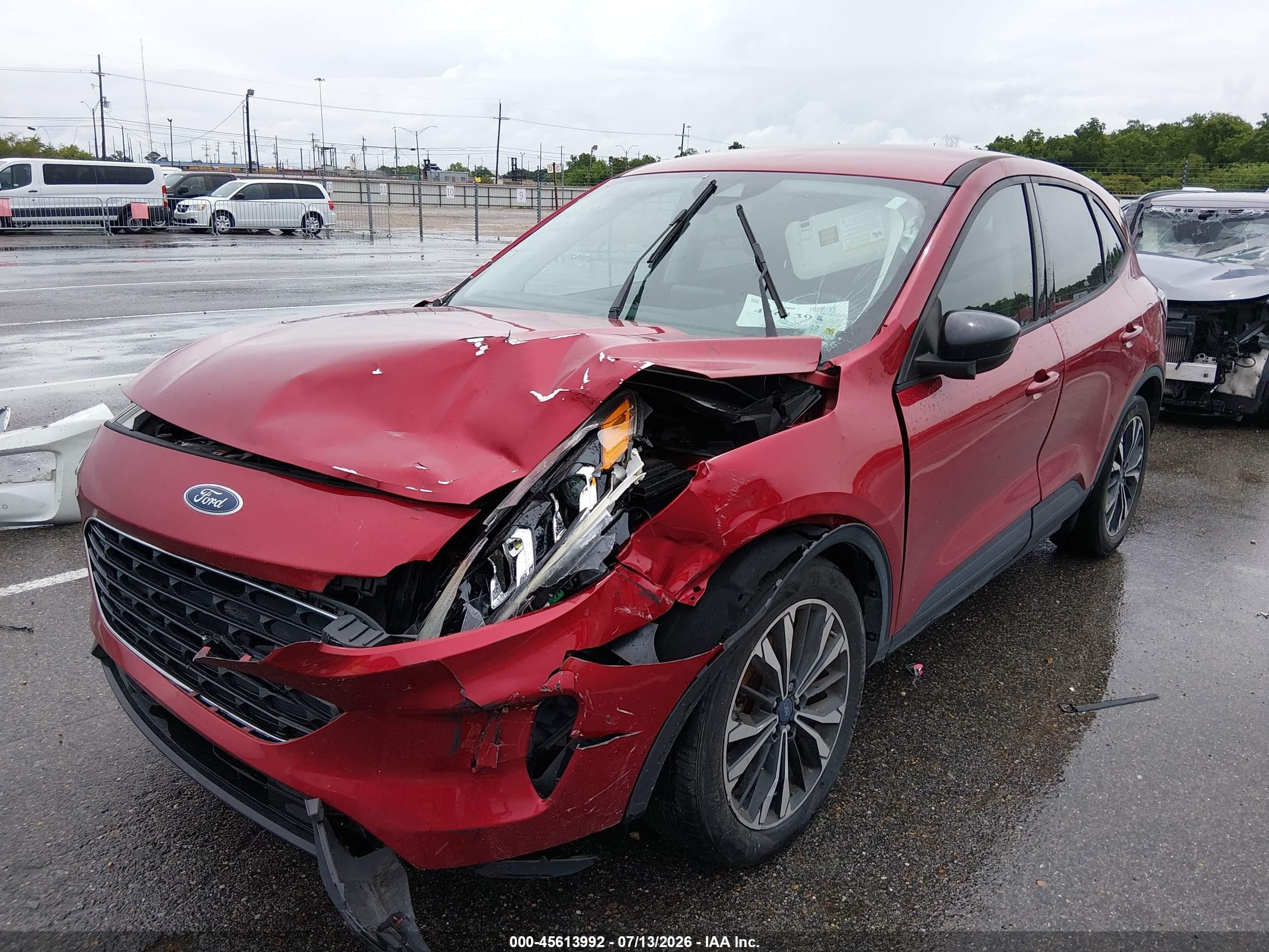 2022 Ford Escape VIN 1FMCU0G67NUA02061 IAAI salvage auction — Front End, Salvage (Louisiana), sold $2,600 on 2026-09-08 (photo 2)