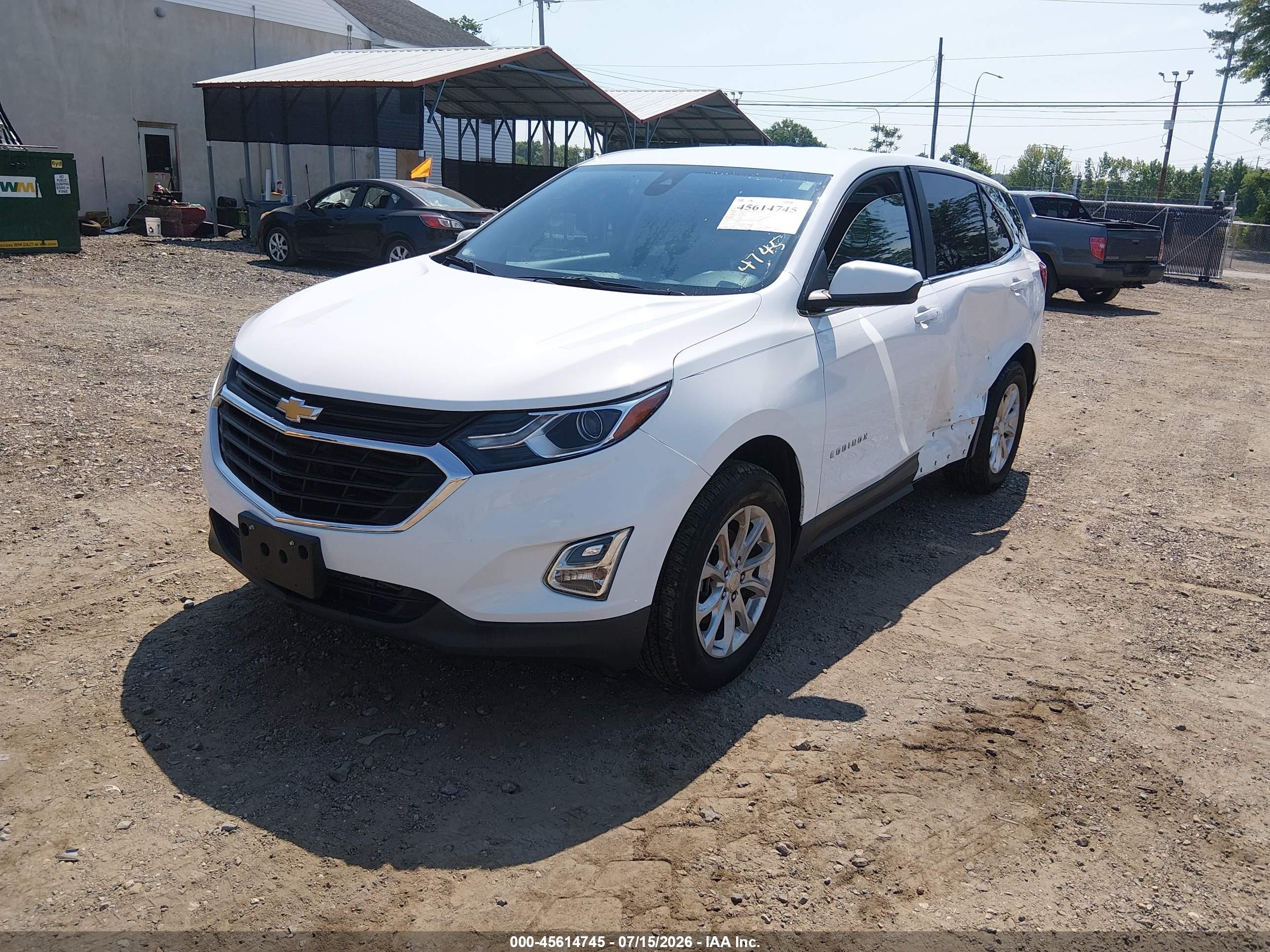 2021 Chevrolet Equinox VIN 3GNAXUEV0ML367217 IAAI salvage auction — Side, Salvage (Delaware), sold $4,500 on 2026-09-13 (photo 2)