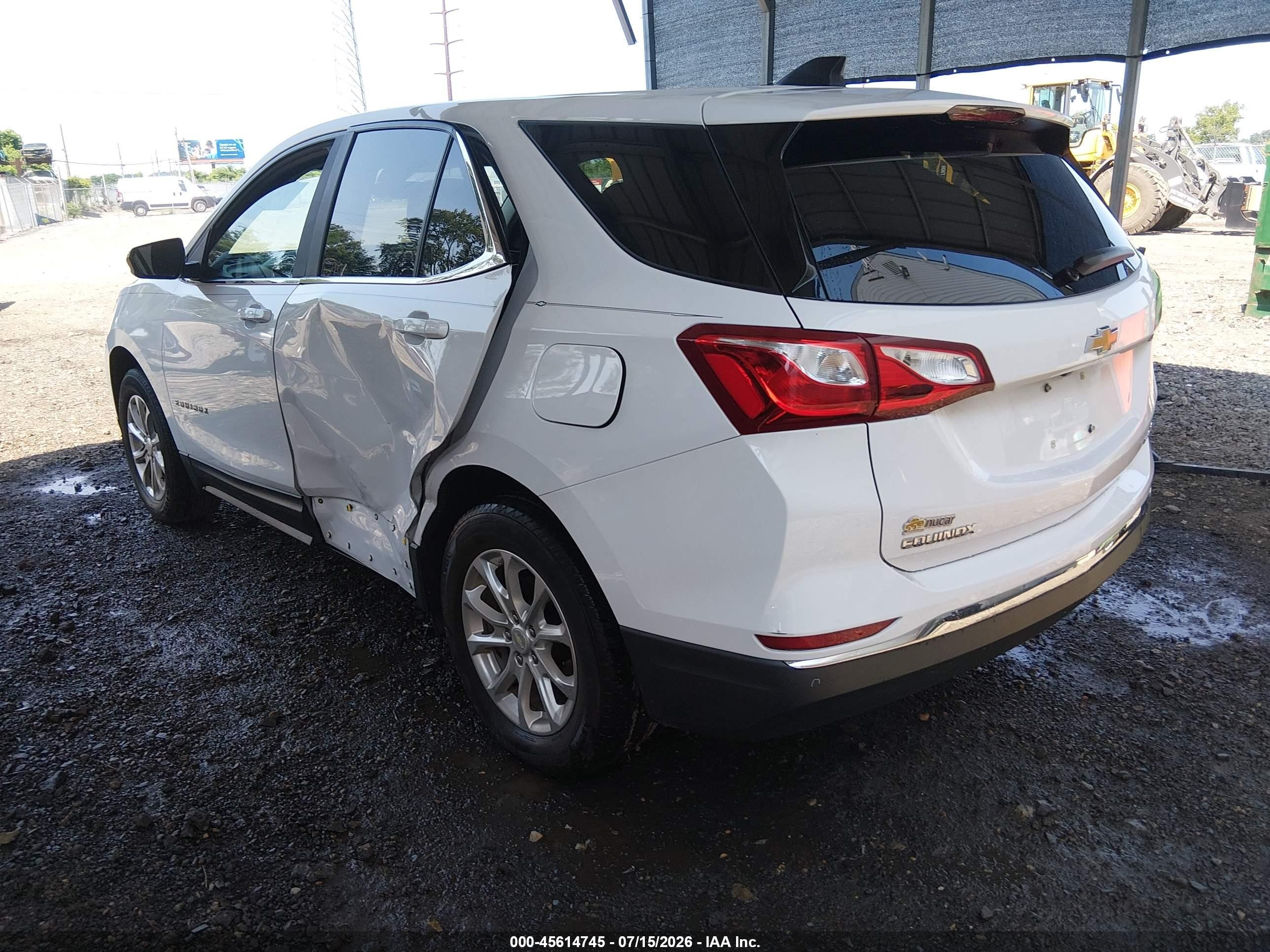 2021 Chevrolet Equinox VIN 3GNAXUEV0ML367217 IAAI salvage auction — Side, Salvage (Delaware), sold $4,500 on 2026-09-13 (photo 3)
