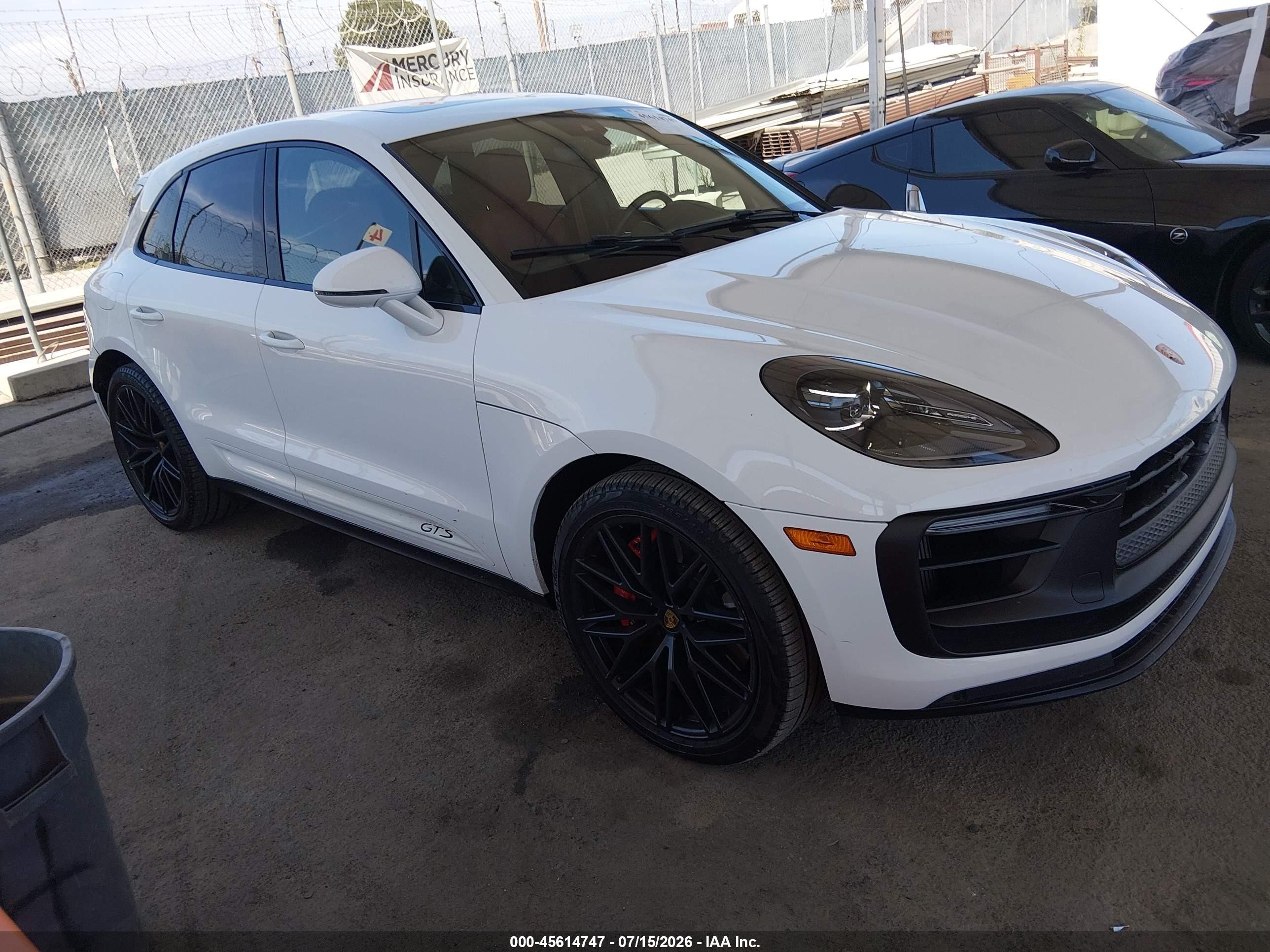 2024 Porsche Macan VIN WP1AF2A57RLB55342 IAAI salvage auction — Rear End, Salvage (California), sold $33,250 on 2026-08-17 (photo 1)