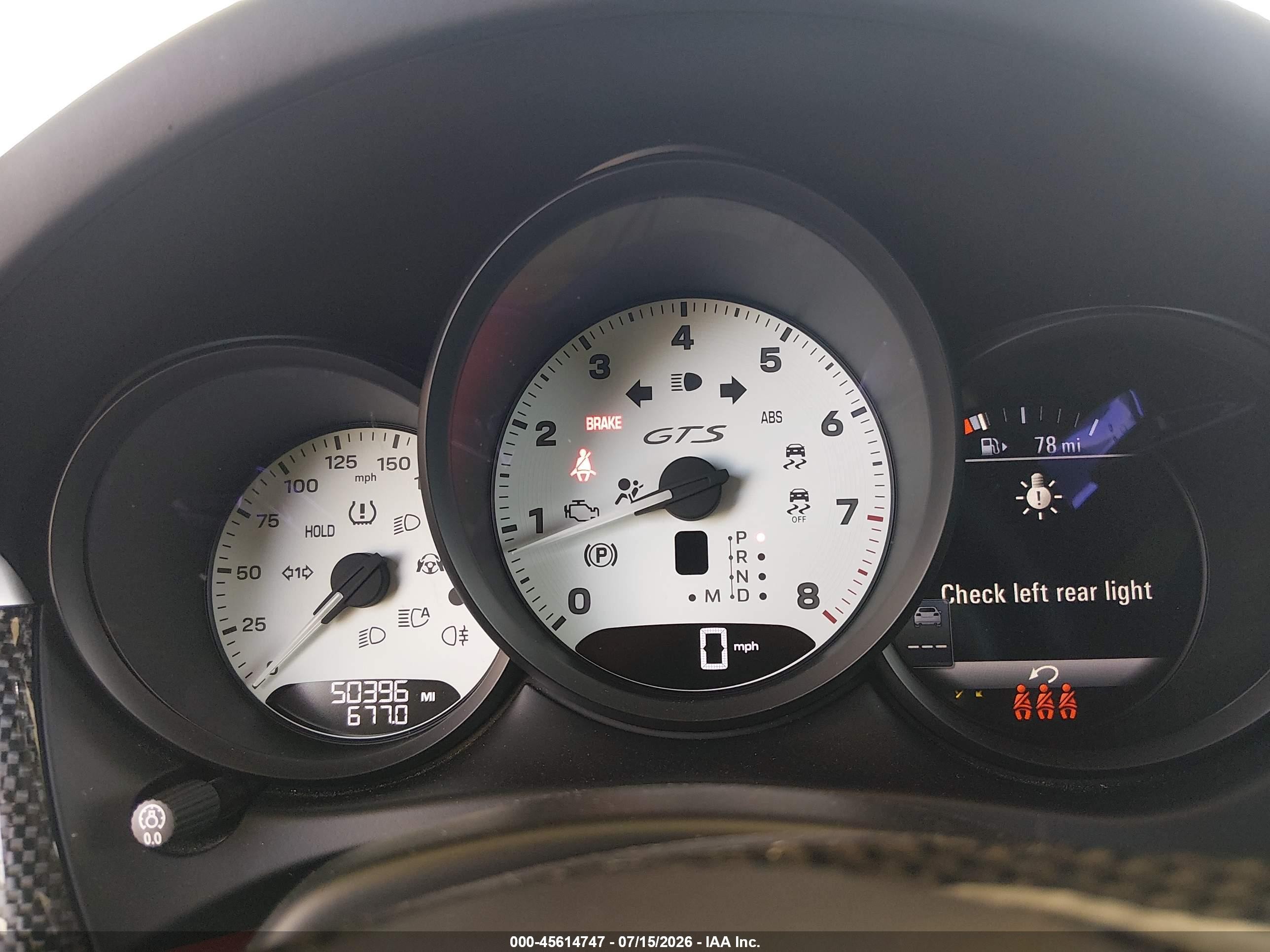 2024 Porsche Macan VIN WP1AF2A57RLB55342 IAAI salvage auction — Rear End, Salvage (California), sold $33,250 on 2026-08-17 (photo 7)