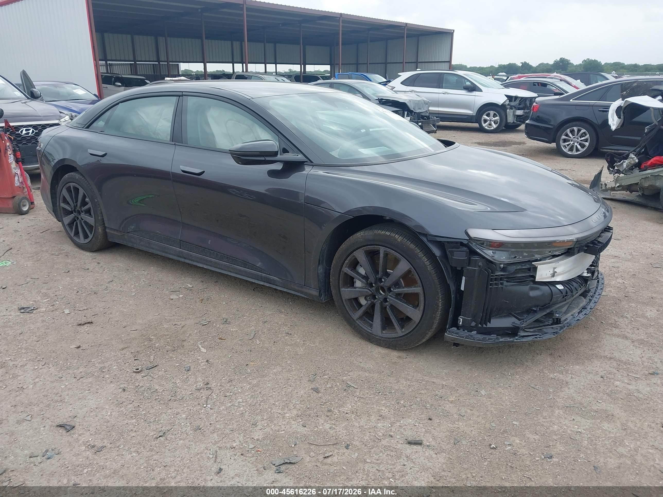 2025 Lucid Air VIN 50EA1PGAXSA006244 — IAAI salvage auction photo