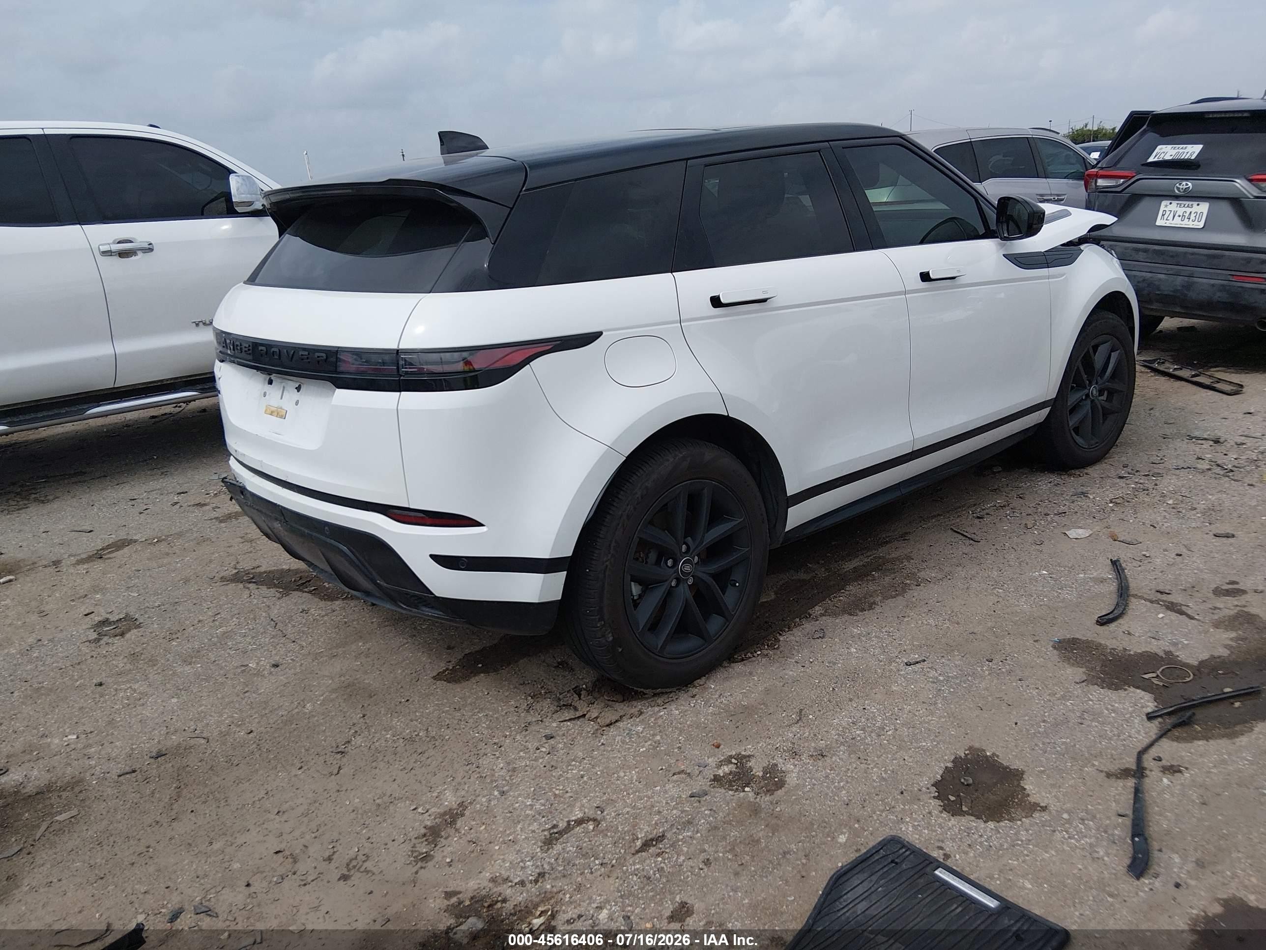 2024 Land rover Range rover evoque VIN SALZL2FX8RH243318 IAAI salvage auction — Front End, Salvage (Texas), sold $9,600 on 2026-09-03 (photo 4)