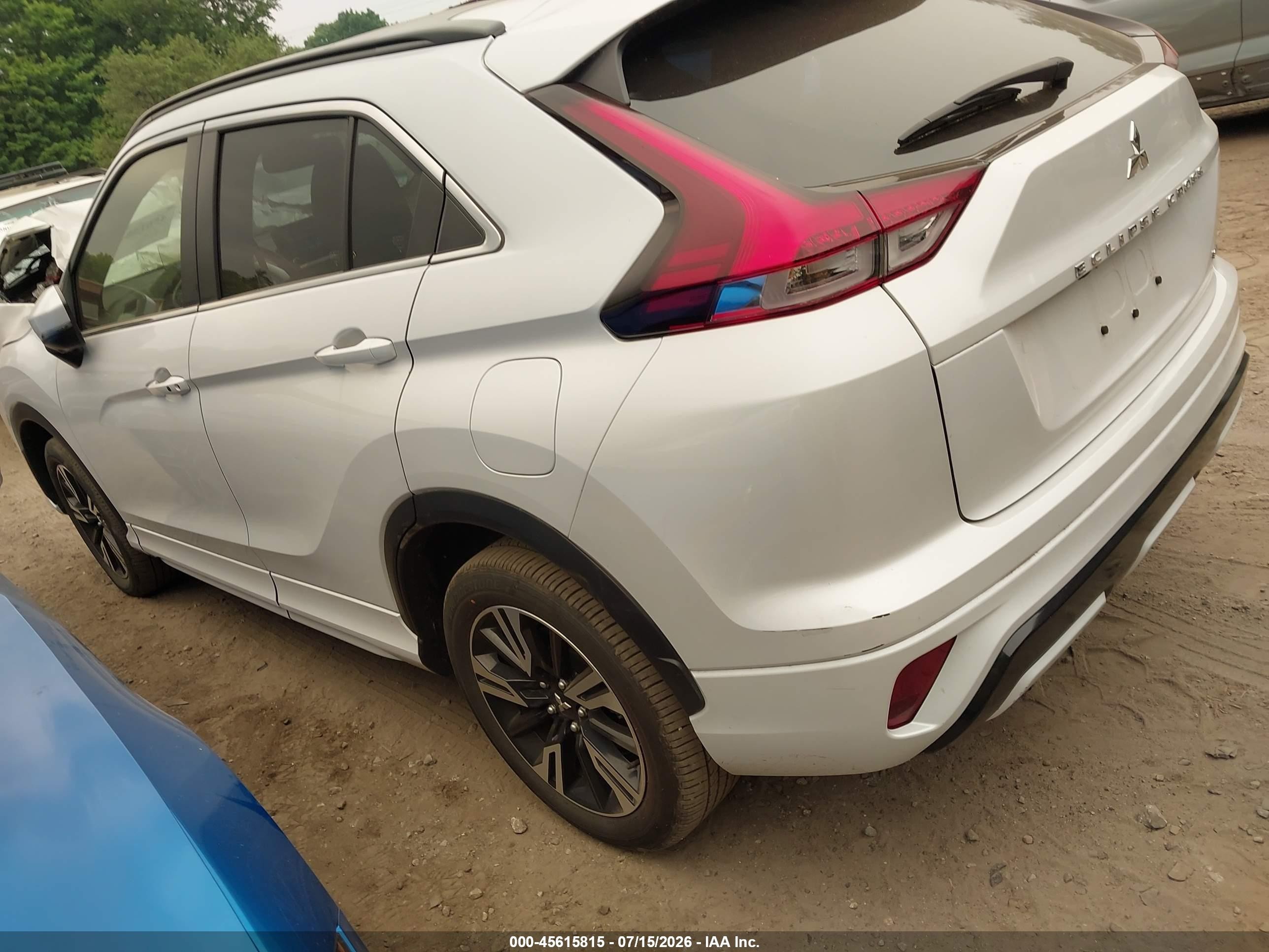 2024 Mitsubishi Eclipse cross VIN JA4ATWAA9RZ065826 IAAI salvage auction — Side, Salvage (Massachusetts), sold $6,800 on 2026-09-08 (photo 3)