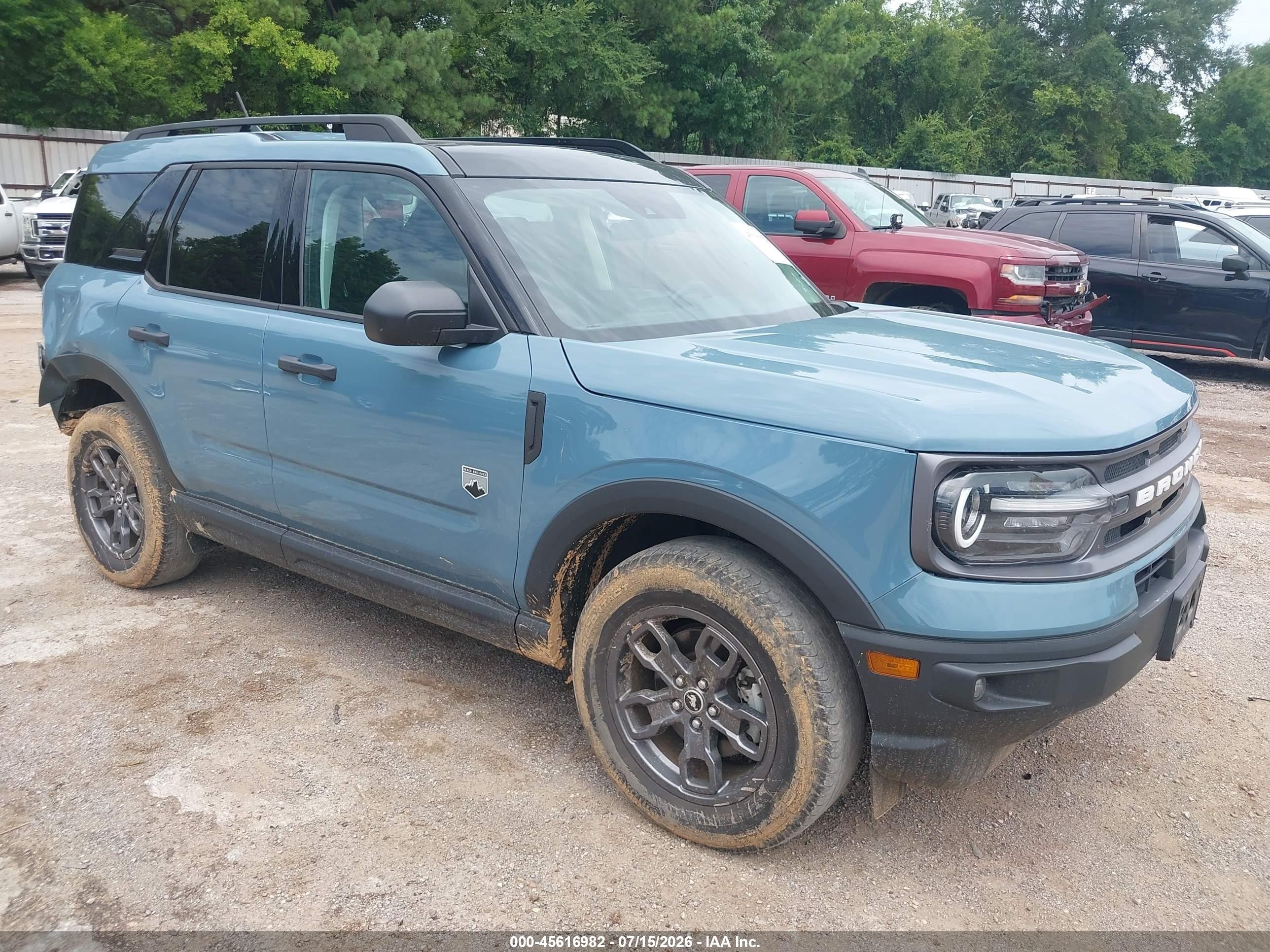 2023 Ford Bronco sport VIN 3FMCR9B68PRE25206 IAAI salvage auction — Rear End, Salvage (Texas), sold $7,500 on 2026-09-19 (photo 1)