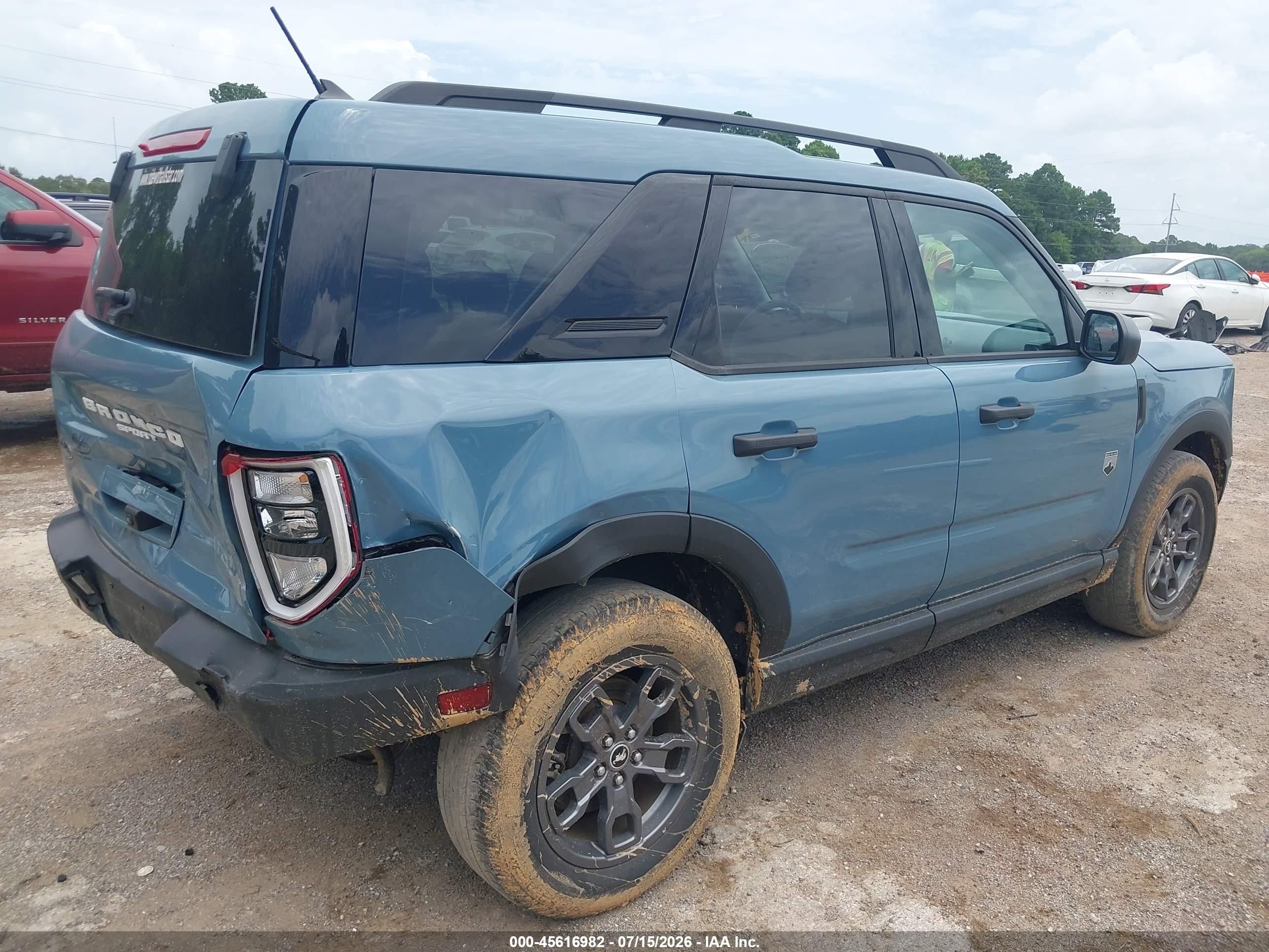2023 Ford Bronco sport VIN 3FMCR9B68PRE25206 IAAI salvage auction — Rear End, Salvage (Texas), sold $7,500 on 2026-09-19 (photo 4)