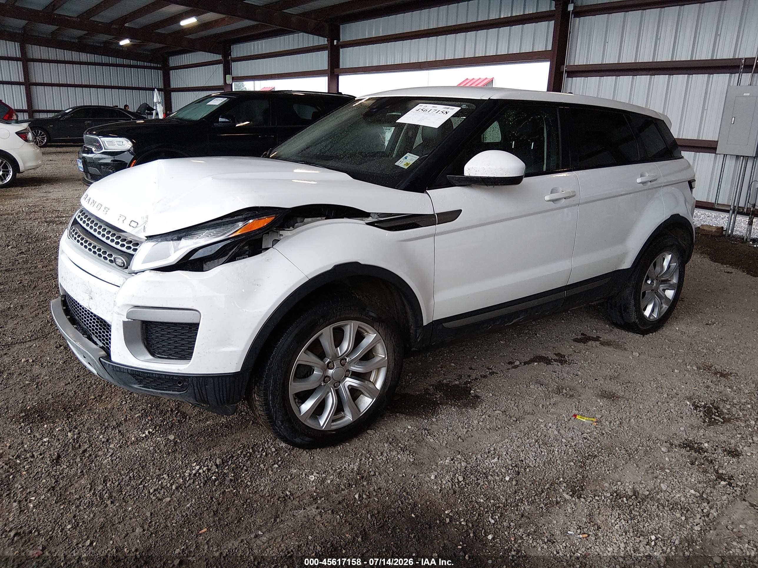 2017 Land rover Range rover evoque VIN SALVP2BG8HH204199 IAAI salvage auction — Front End, Salvage (Louisiana), sold $1,650 on 2026-09-09 (photo 2)