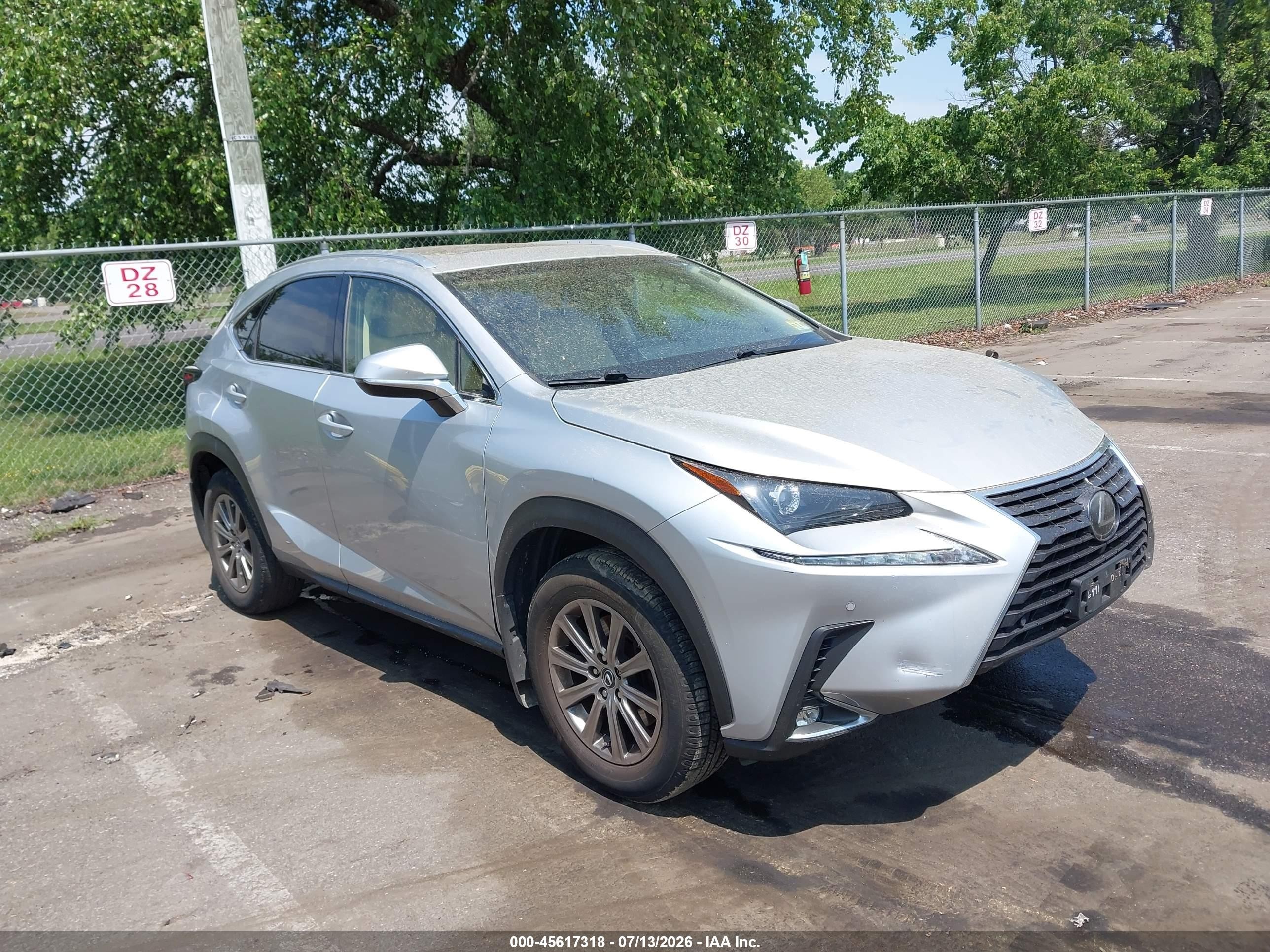 2019 Lexus NX 300 VIN JTJBARBZ8K2196991 — IAAI salvage auction photo