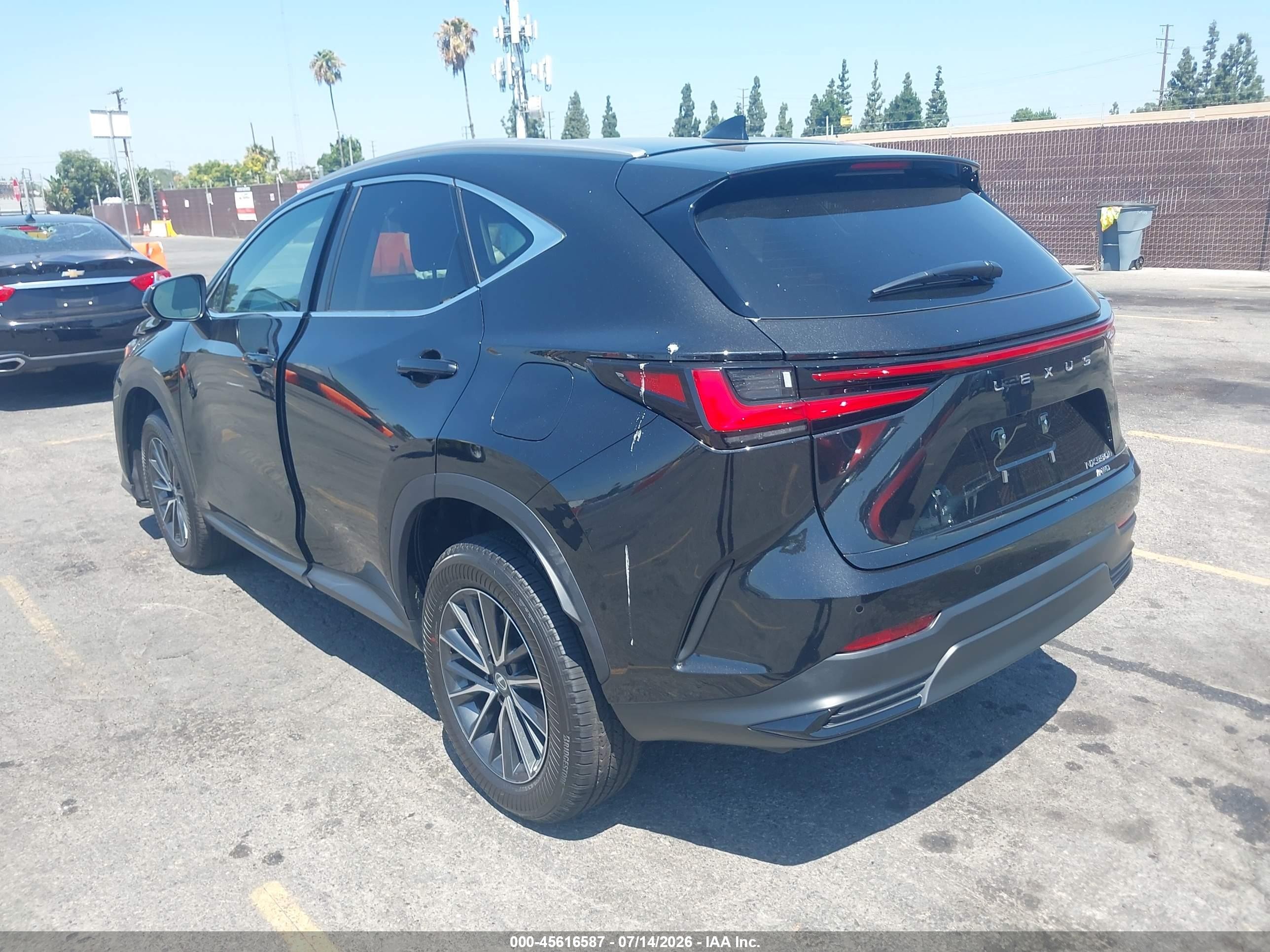 2026 Lexus Nx VIN 2T2GKCEZ8TC076704 IAAI salvage auction — Unknown, Salvage (California), sold $22,000 on 2026-08-10 (photo 3)