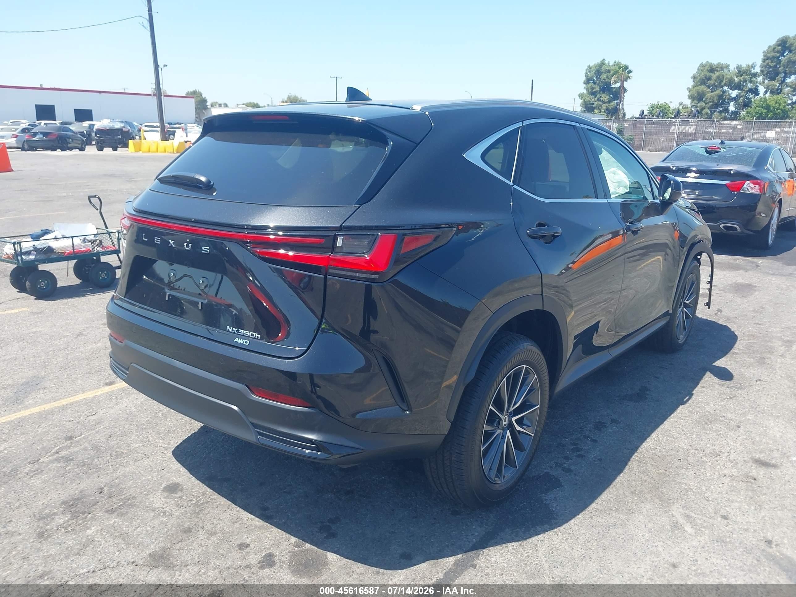 2026 Lexus Nx VIN 2T2GKCEZ8TC076704 IAAI salvage auction — Unknown, Salvage (California), sold $22,000 on 2026-08-10 (photo 4)