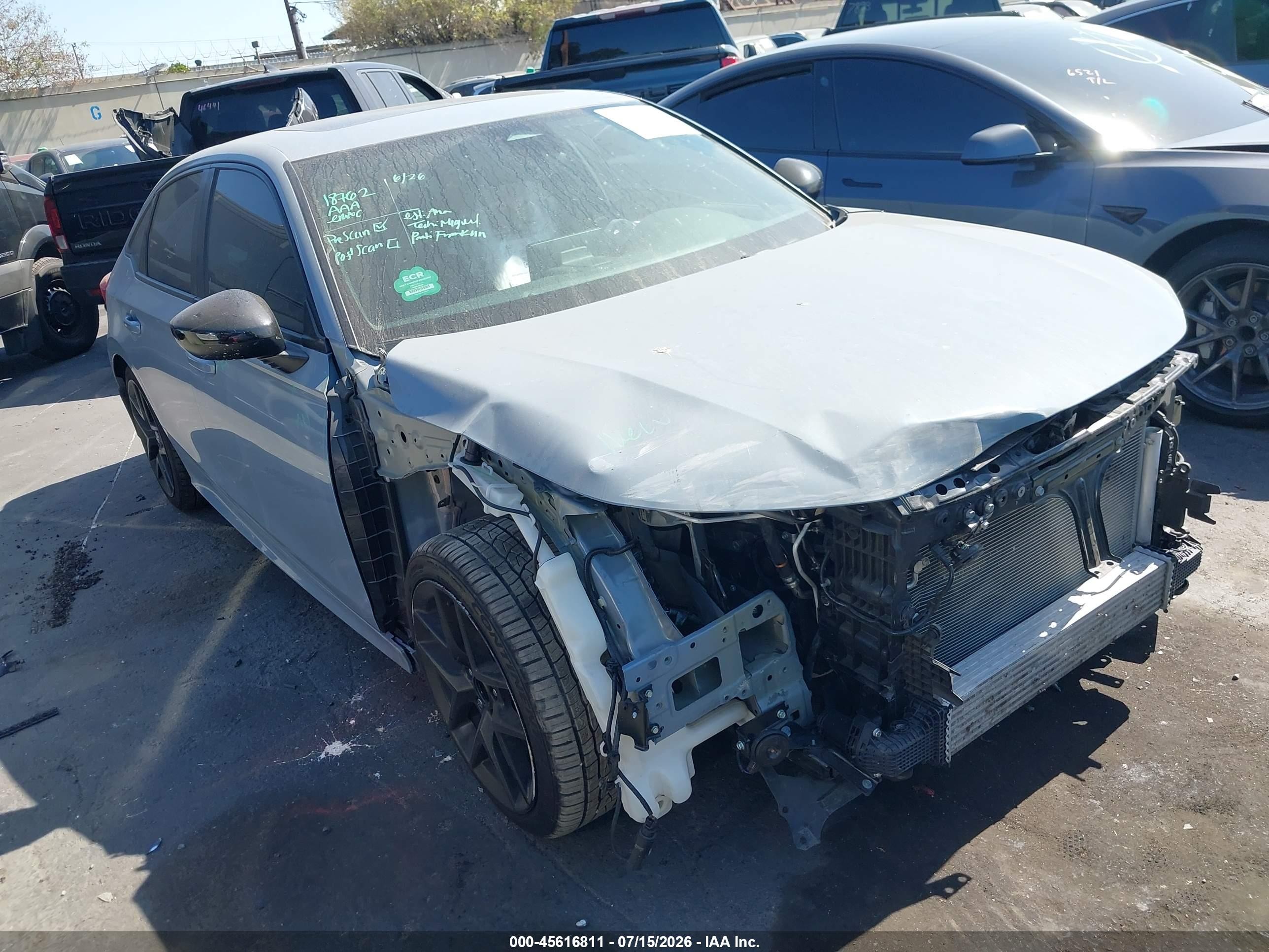 2023 Honda Civic VIN 2HGFE1E57PH472774 — IAAI salvage auction photo