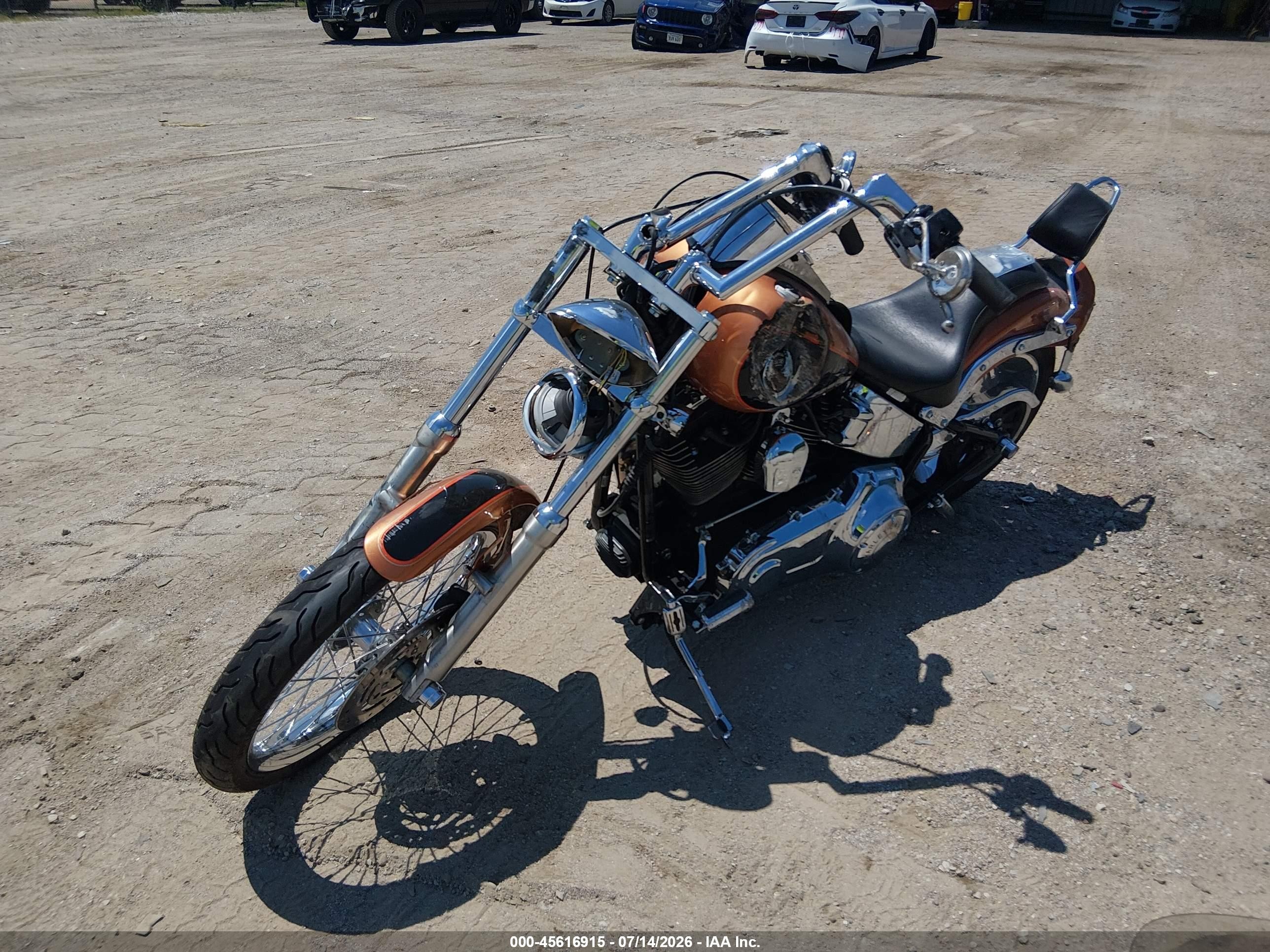 2008 Harley-davidson Softail VIN 1HD1JL5448Y021542 IAAI salvage auction — Side, Certificate Of Title (Nebraska), sold $950 on 2026-09-09 (photo 2)