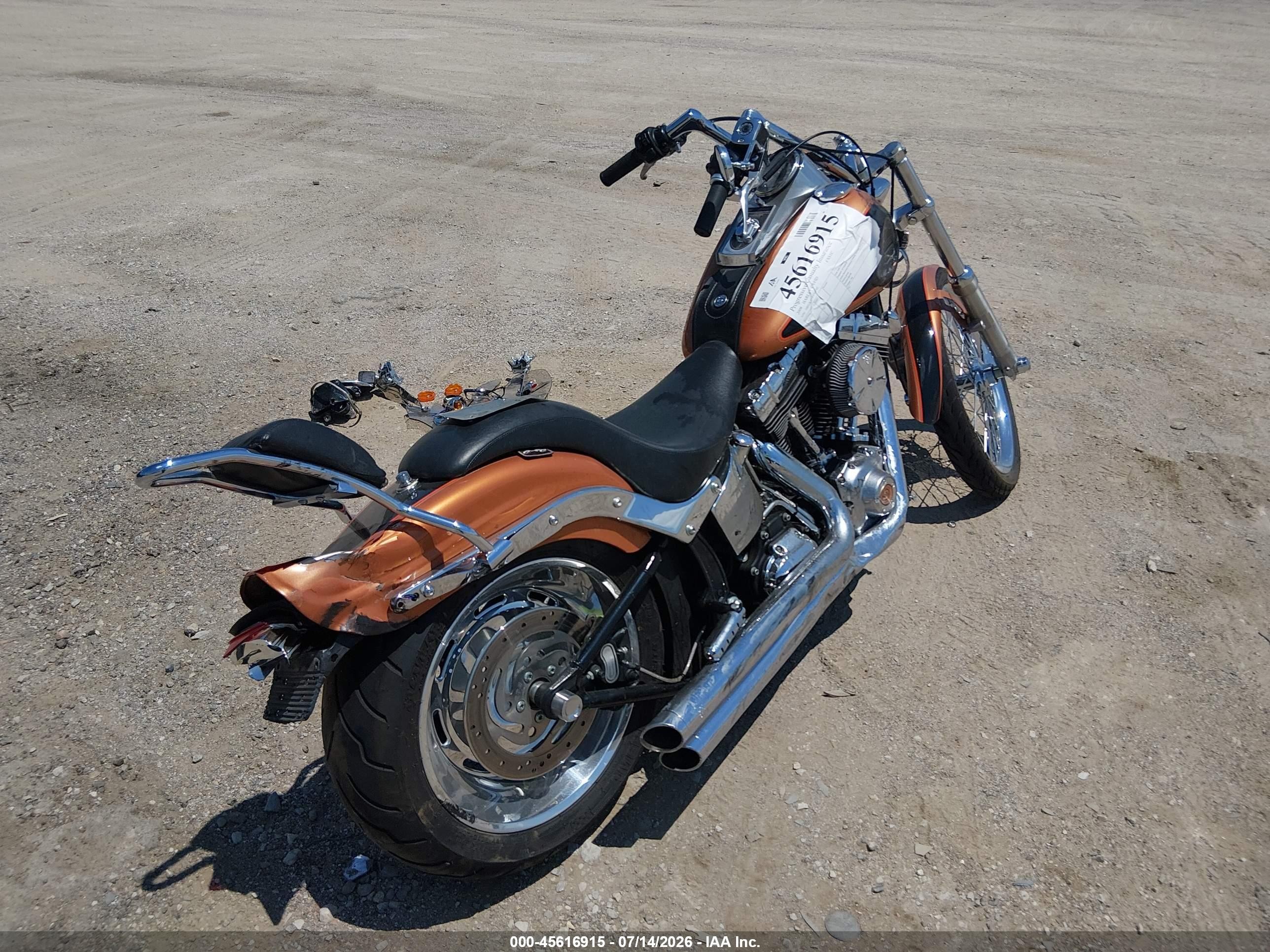 2008 Harley-davidson Softail VIN 1HD1JL5448Y021542 IAAI salvage auction — Side, Certificate Of Title (Nebraska), sold $950 on 2026-09-09 (photo 4)