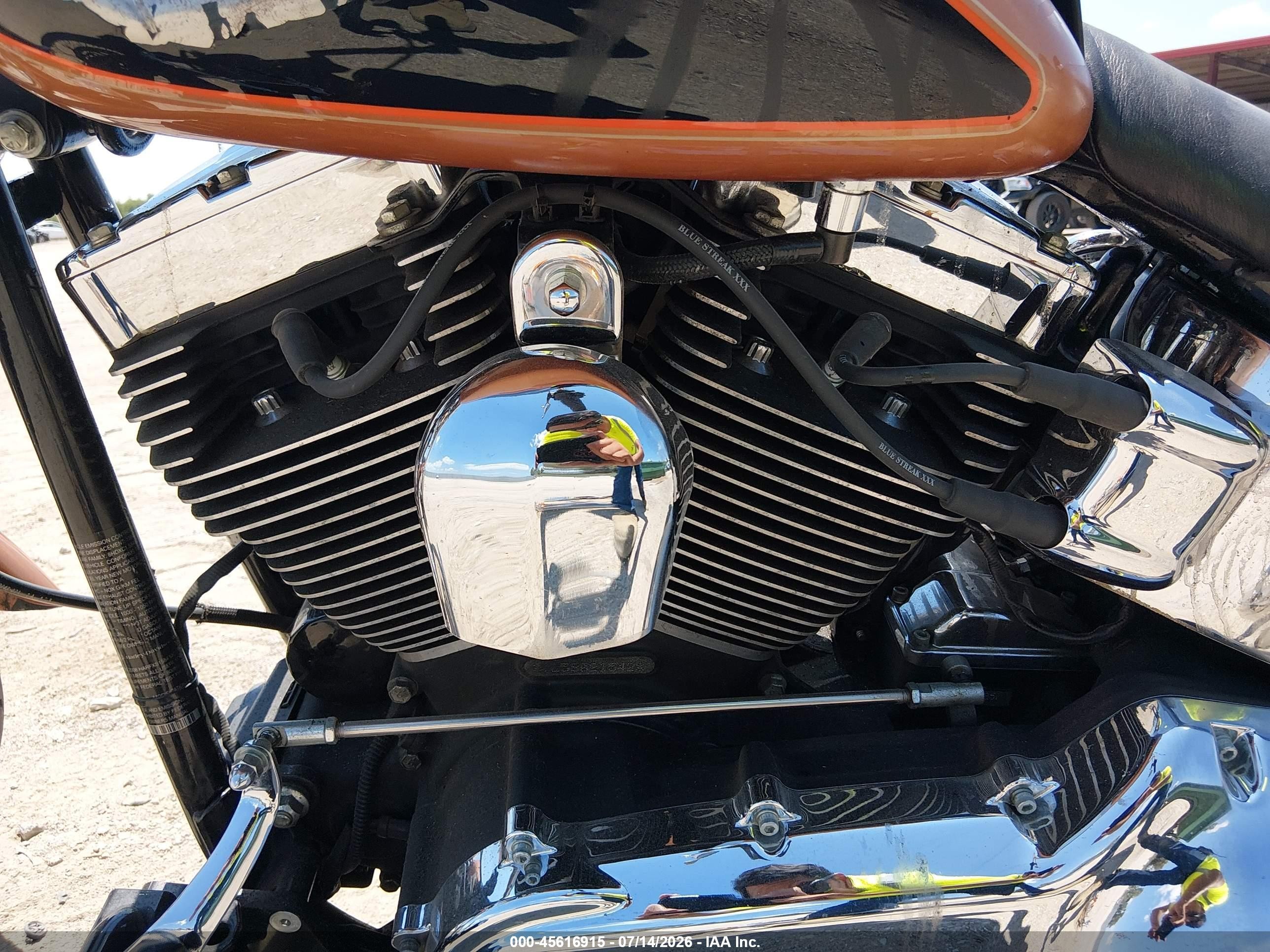 2008 Harley-davidson Softail VIN 1HD1JL5448Y021542 IAAI salvage auction — Side, Certificate Of Title (Nebraska), sold $950 on 2026-09-09 (photo 9)