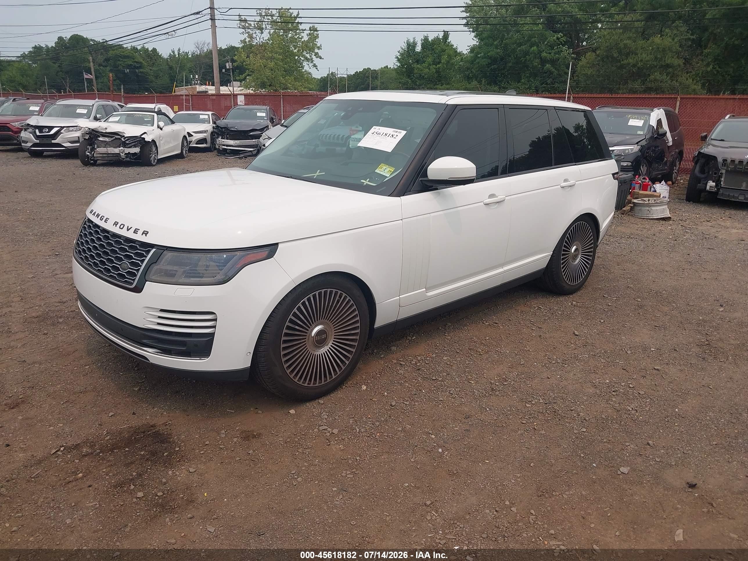 2018 Land Rover Range Rover VIN SALGS2RE3JA503898 IAAI salvage auction — Water/Flood, Salvage (Idaho), sold $7,300 on 2026-09-12 (photo 2)