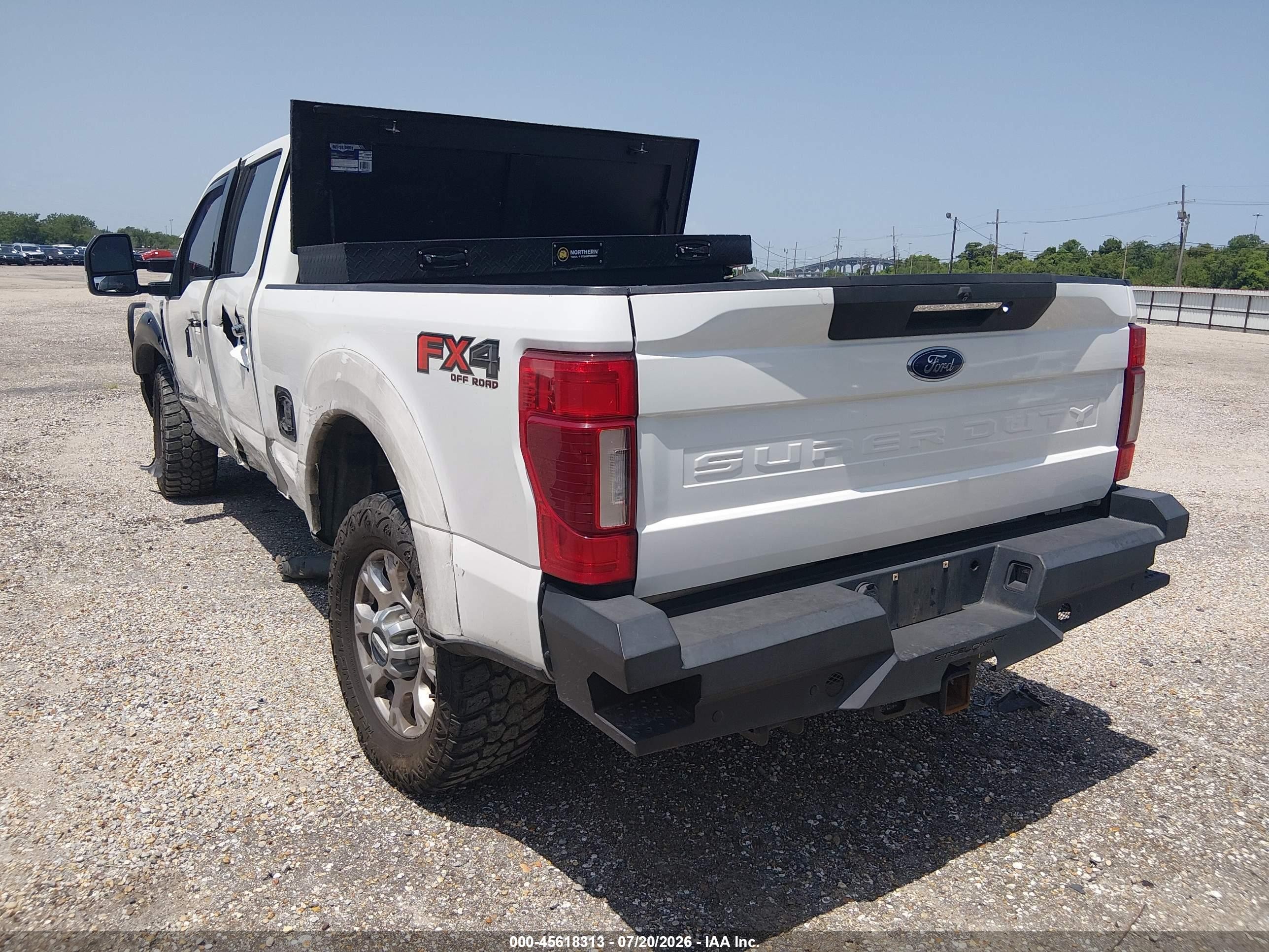 2020 Ford F350 VIN 1FT8W3BT7LEC59246 IAAI salvage auction — All Over, Salvage (Louisiana), sold $11,250 on 2026-08-31 (photo 3)