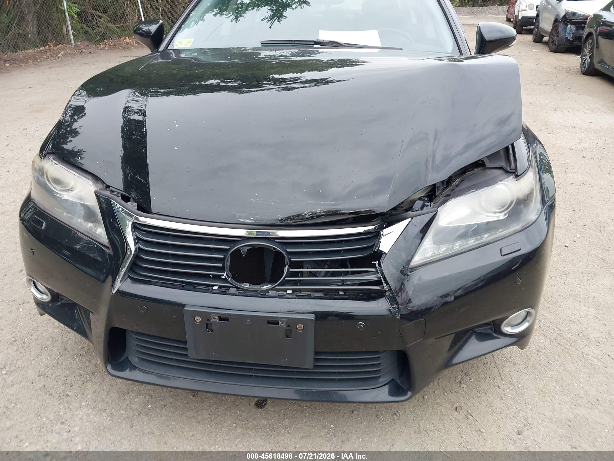 2013 Lexus Gs VIN JTHCE1BL3D5019323 IAAI salvage auction — Front End, Salvage (Rhode Island), sold $1,300 on 2026-09-08 (photo 6)