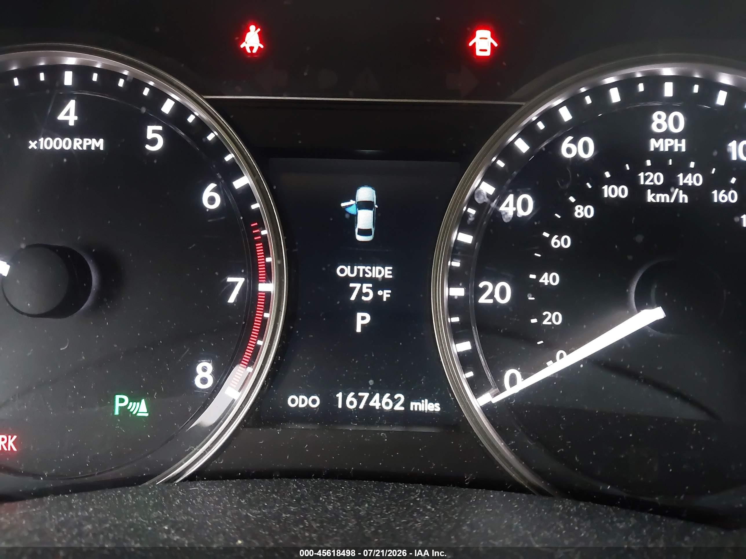 2013 Lexus Gs VIN JTHCE1BL3D5019323 IAAI salvage auction — Front End, Salvage (Rhode Island), sold $1,300 on 2026-09-08 (photo 7)