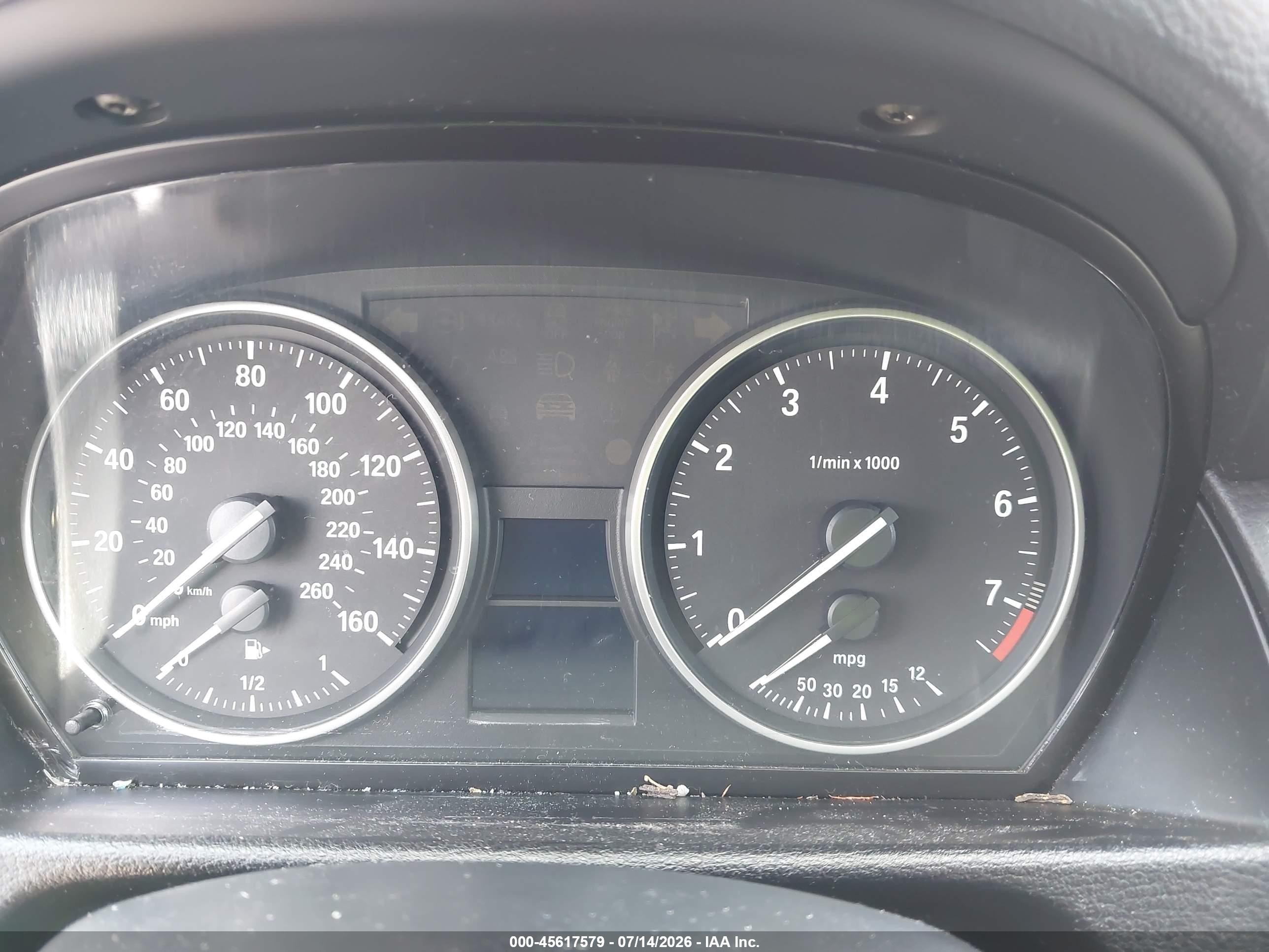 2015 BMW X1 VIN WBAVM1C53FVW57696 IAAI salvage auction — Burn Engine, Rebuildable (Florida), sold $600 on 2026-09-25 (photo 7)
