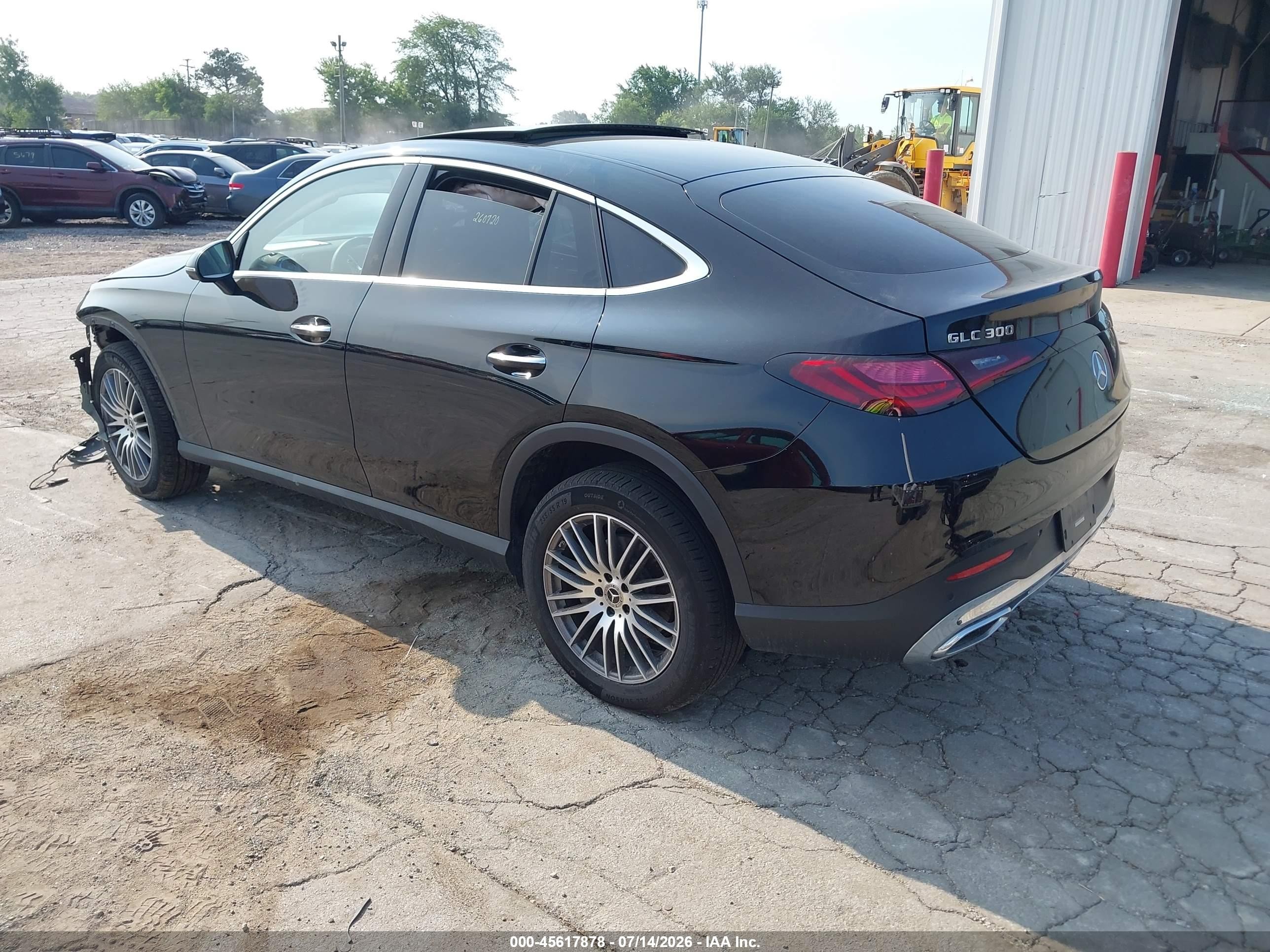 2026 Mercedes-Benz GLC-Class VIN W1NKJ4HBXTF488483 IAAI salvage auction — Front End, Salvage (Illinois), sold $28,500 on 2026-09-12 (photo 3)