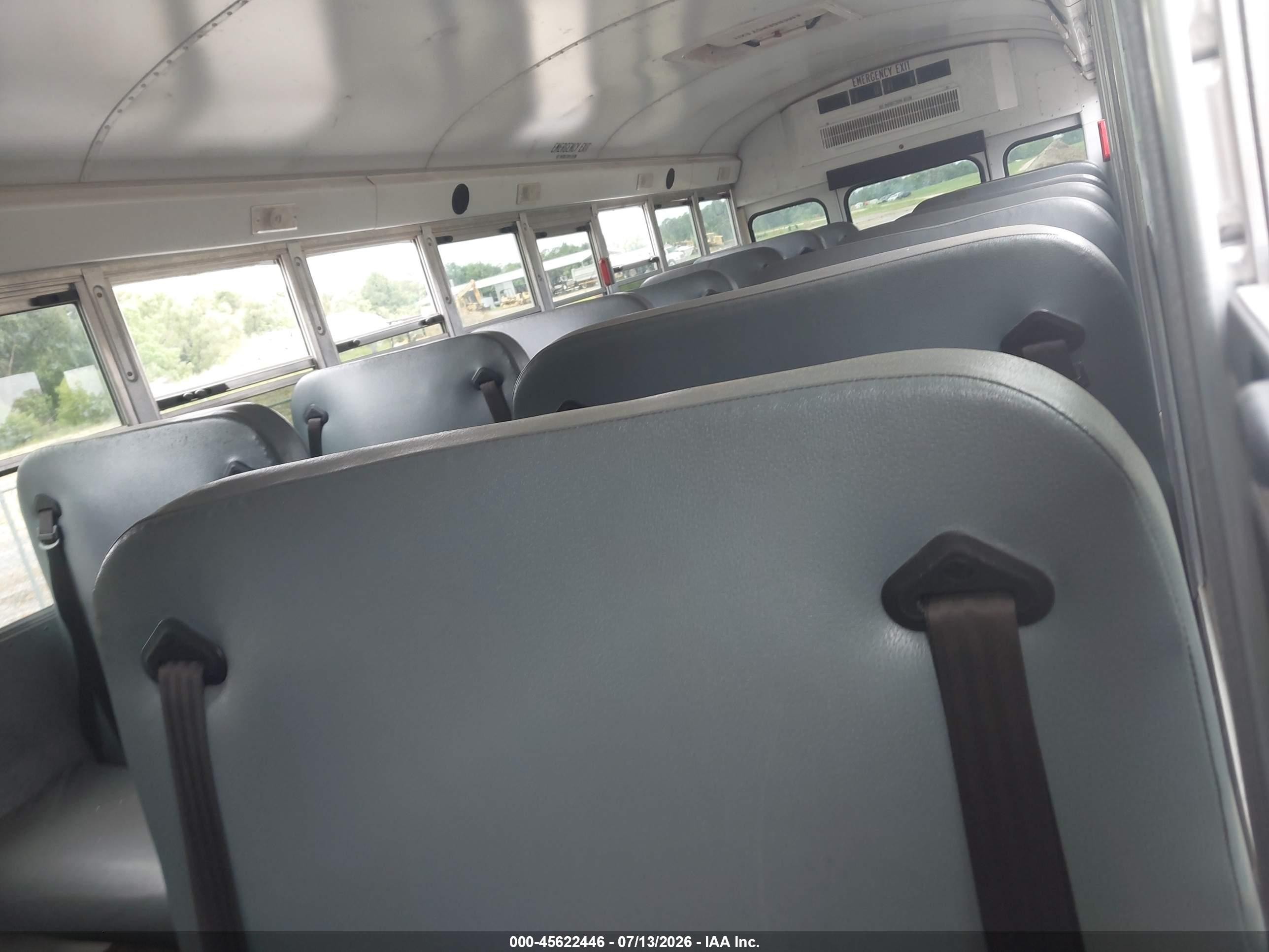 2018 Blue Bird School Bus / Transit Bus VIN 1BABLCSA6JF344402 IAAI salvage auction — Front End, Sf97 (Mississippi), sold $12,050 on 2026-09-09 (photo 8)