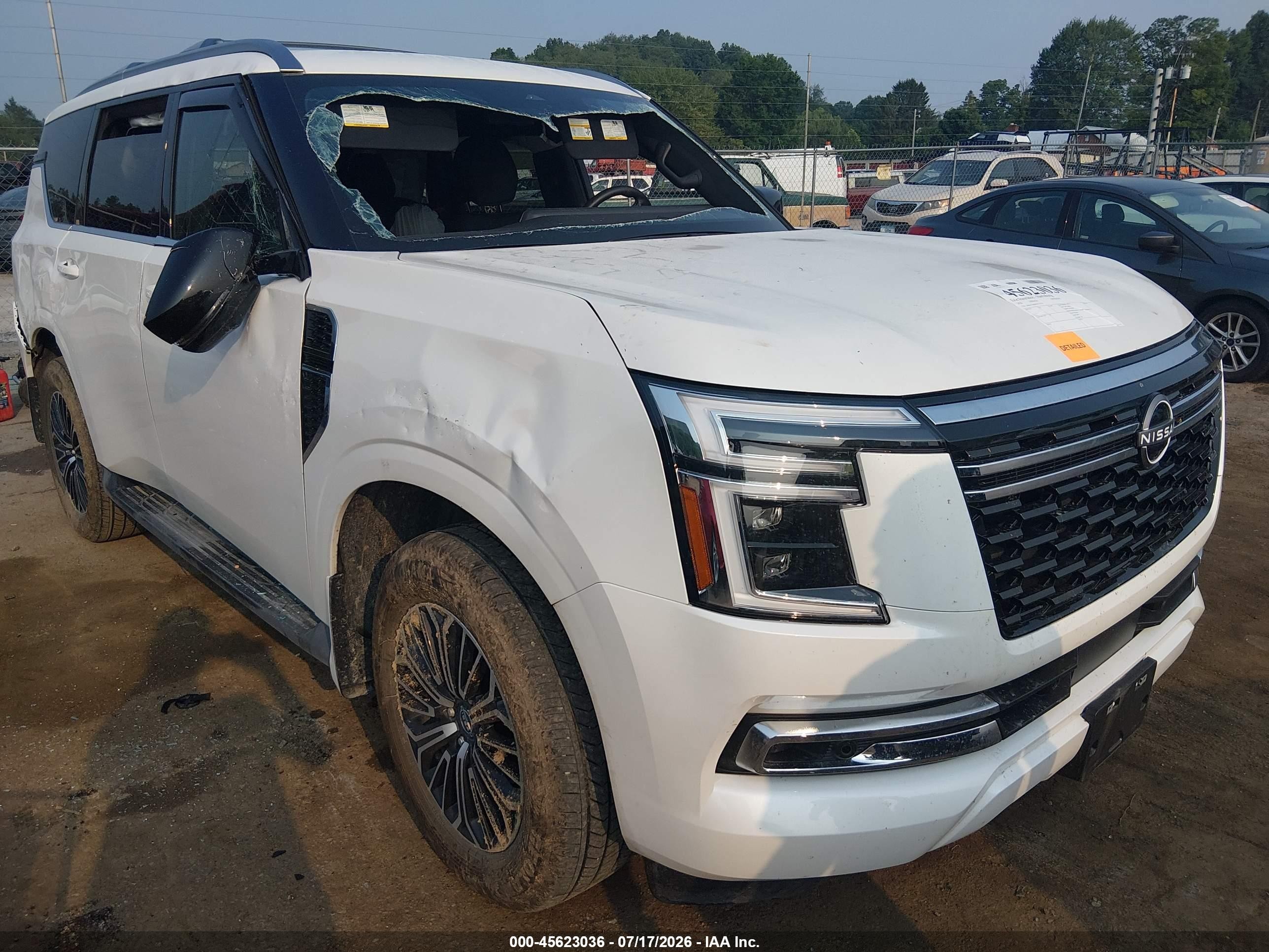 2026 Nissan Armada VIN JN8AY3BB8T9123529 — IAAI salvage auction photo