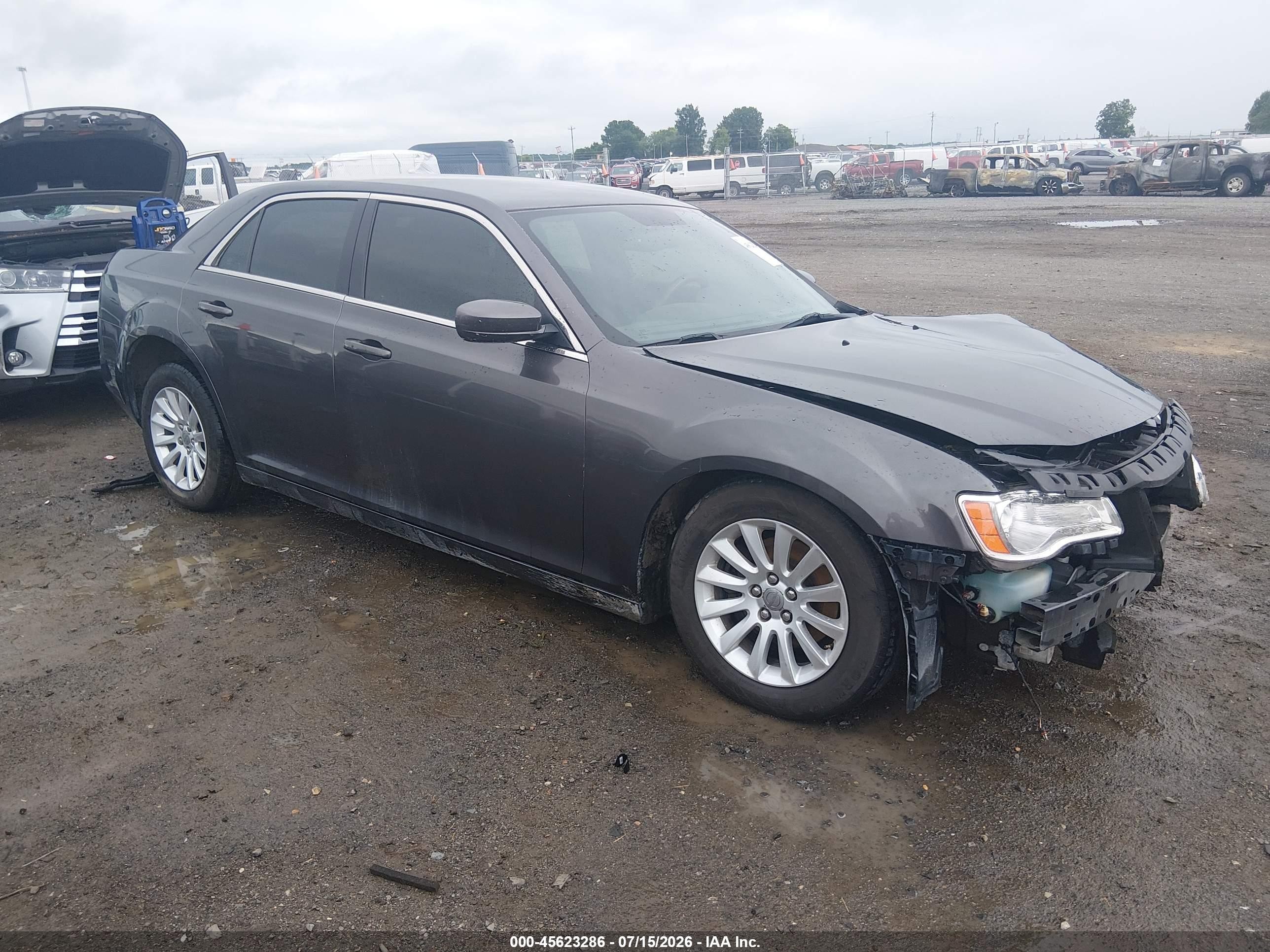 2013 Chrysler 300 VIN 2C3CCAAG3DH559960 IAAI salvage auction — Front End, Clear (Arkansas), sold $1,150 on 2026-09-11 (photo 1)