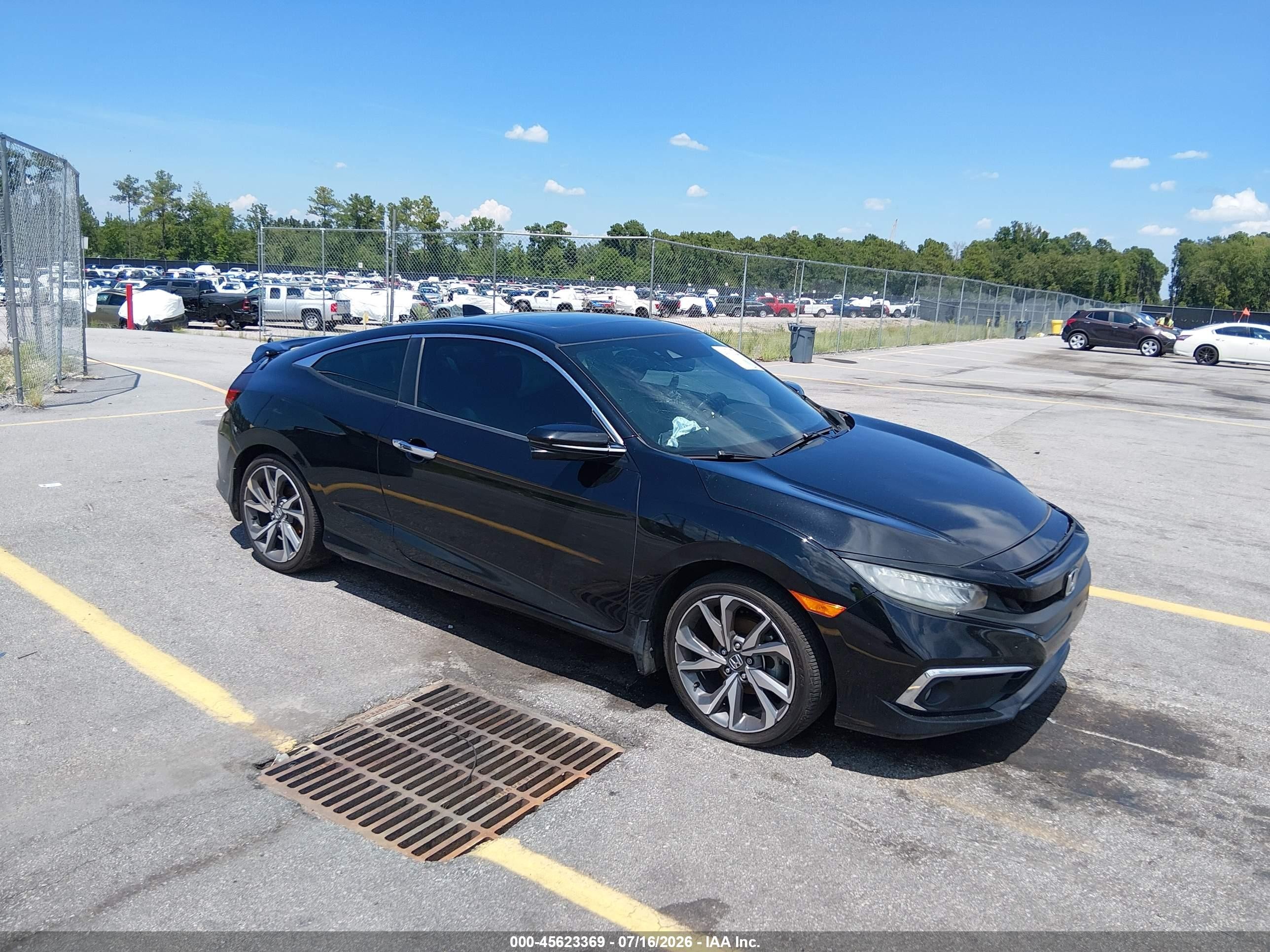 2019 Honda Civic VIN 2HGFC3B96KH353583 IAAI salvage auction — Unknown, Salvage (South Carolina), sold $3,475 on 2026-10-01 (photo 1)