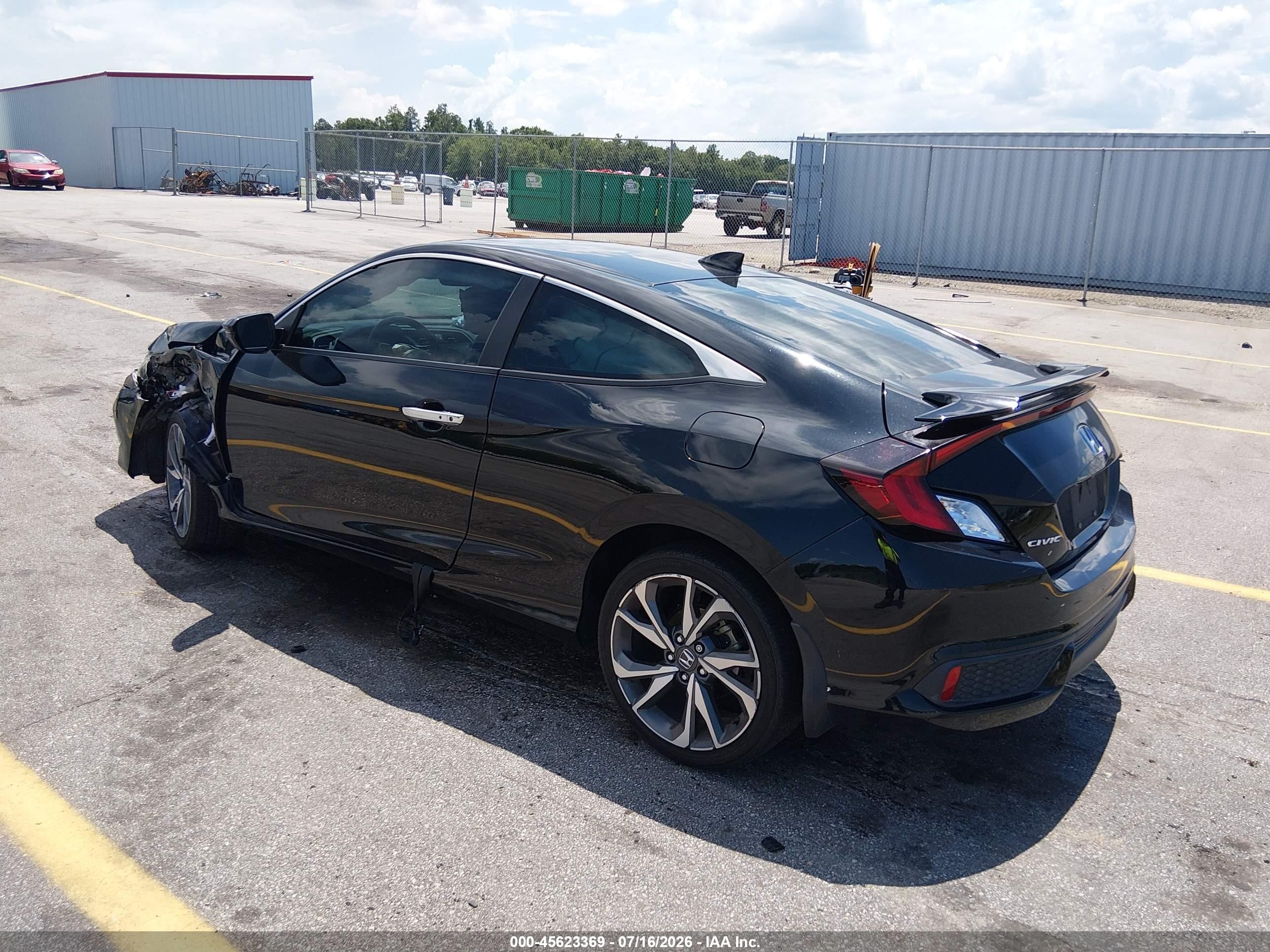 2019 Honda Civic VIN 2HGFC3B96KH353583 IAAI salvage auction — Unknown, Salvage (South Carolina), sold $3,475 on 2026-10-01 (photo 3)