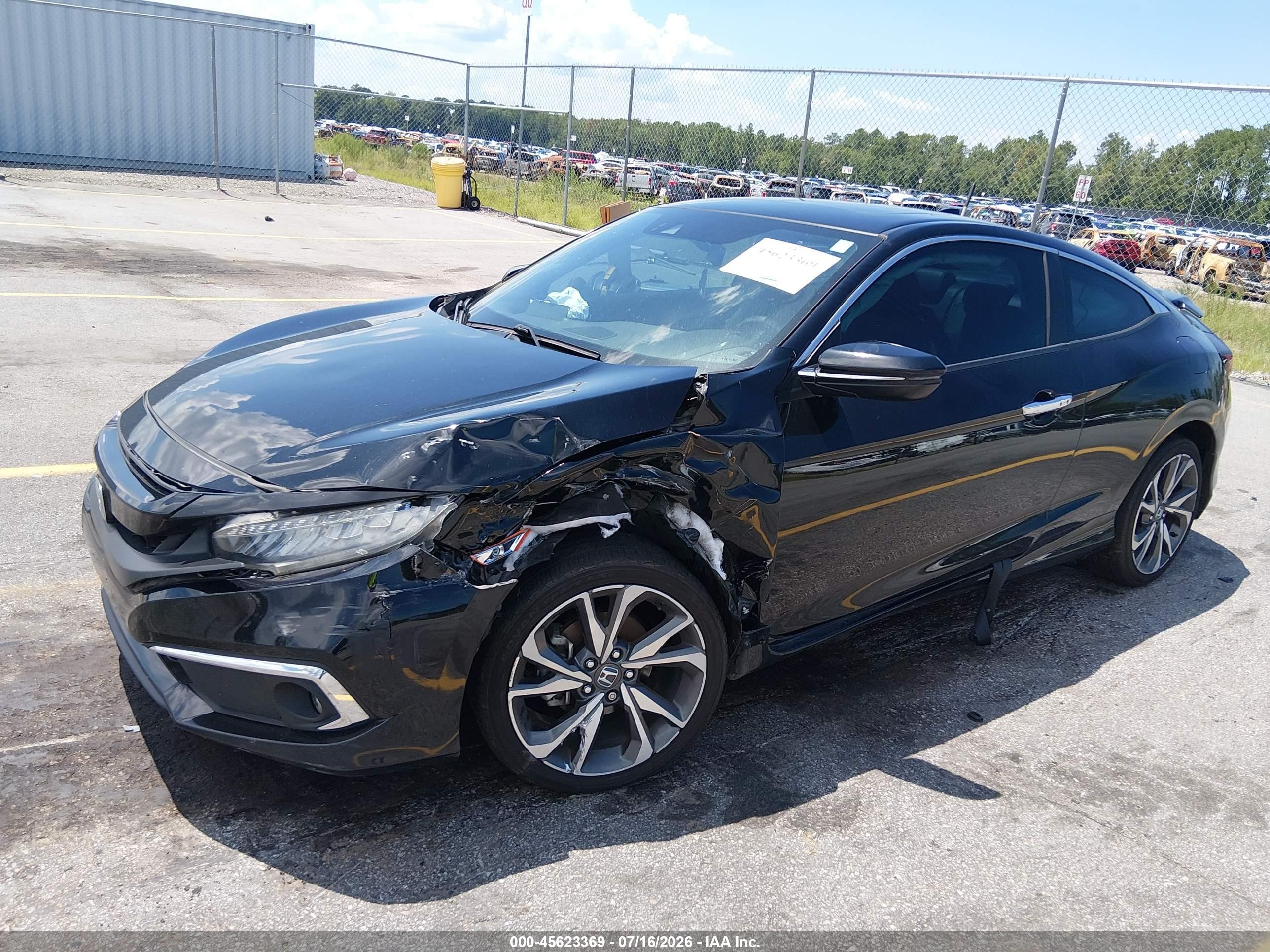 2019 Honda Civic VIN 2HGFC3B96KH353583 IAAI salvage auction — Unknown, Salvage (South Carolina), sold $3,475 on 2026-10-01 (photo 6)