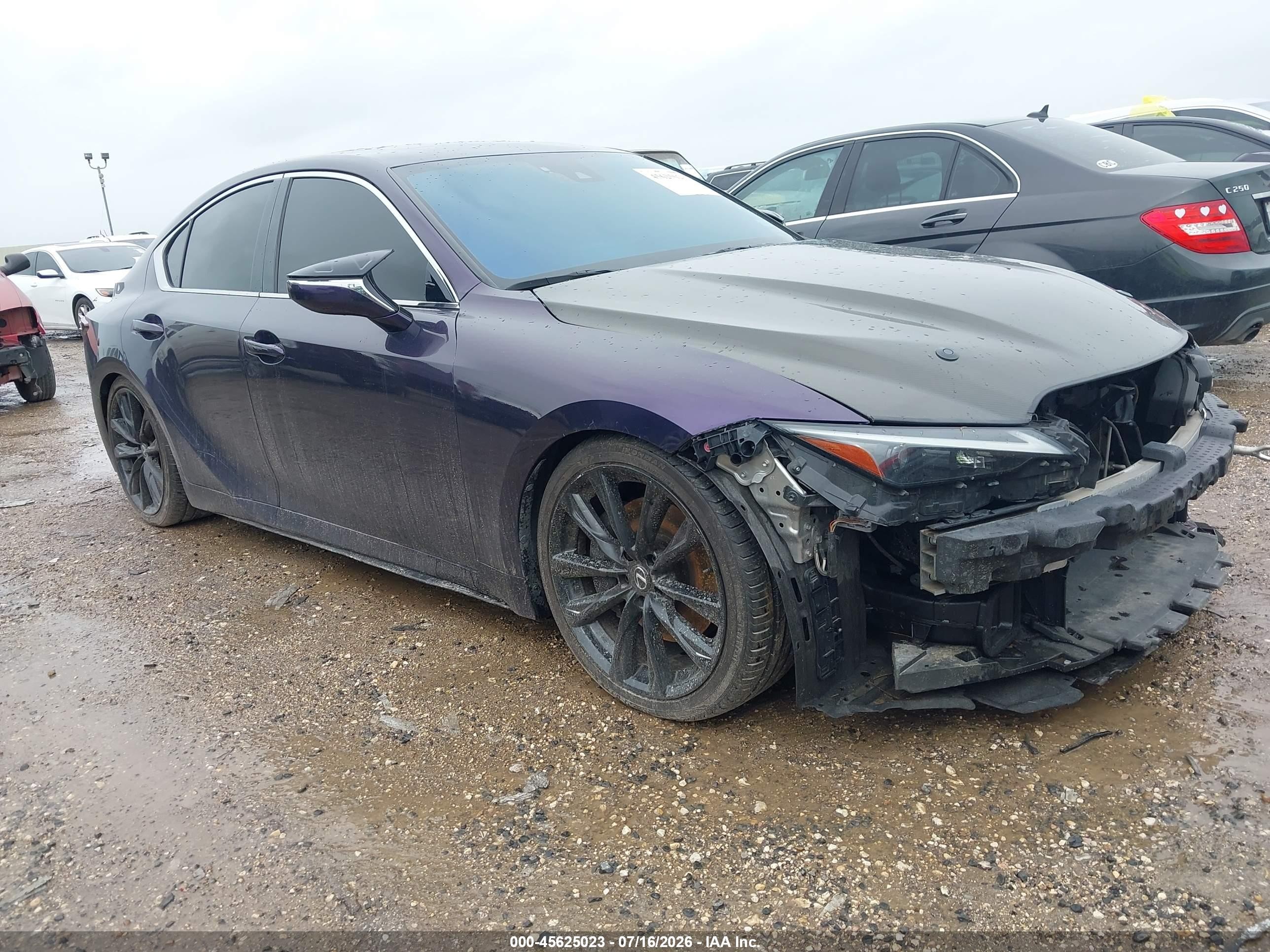 2021 Lexus IS 350 VIN JTHGZ1B28M5039497 — IAAI salvage auction photo
