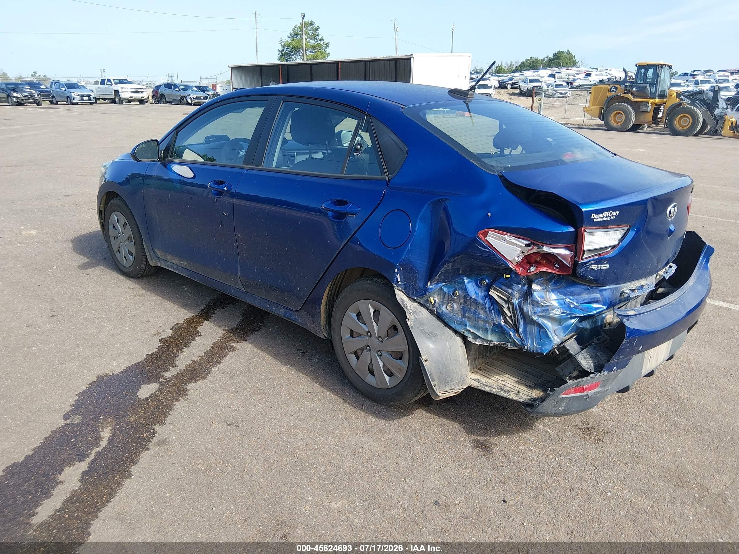 2020 Kia Rio VIN 3KPA24ADXLE317934 IAAI salvage auction — Rear End, Salvage (Mississippi), sold $1,650 on 2026-09-05 (photo 3)