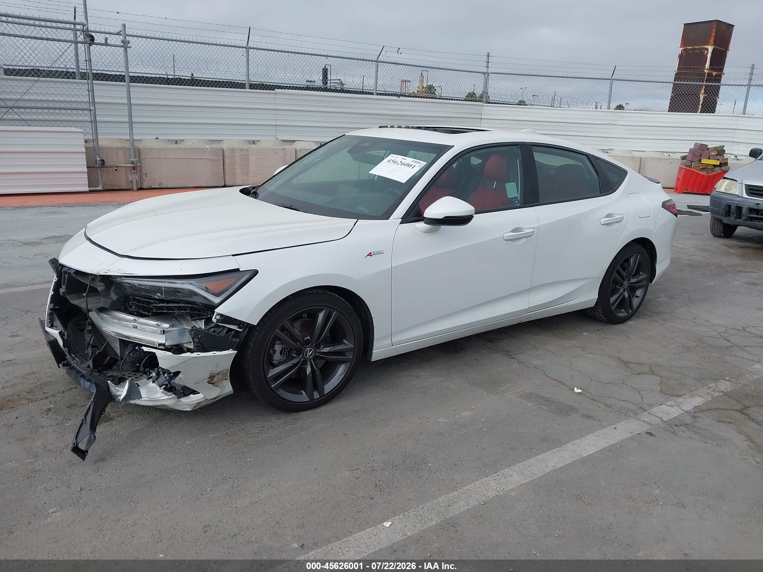 2025 Acura Integra VIN 19UDE4H60SA014451 IAAI salvage auction — Front End, Salvage (California), sold $11,325 on 2026-09-11 (photo 2)