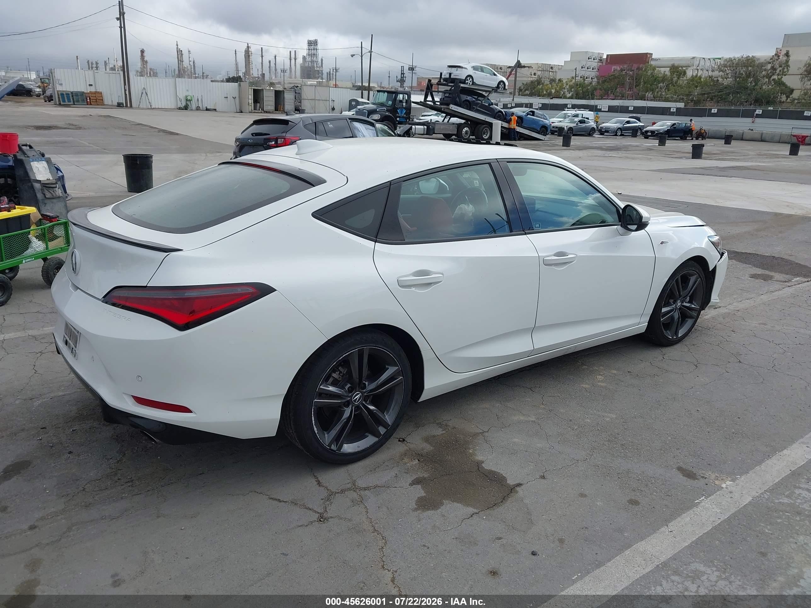2025 Acura Integra VIN 19UDE4H60SA014451 IAAI salvage auction — Front End, Salvage (California), sold $11,325 on 2026-09-11 (photo 4)