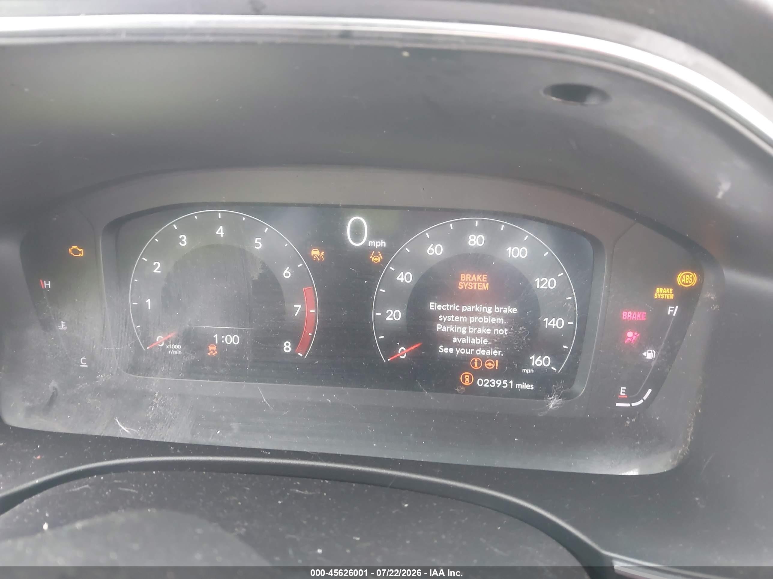 2025 Acura Integra VIN 19UDE4H60SA014451 IAAI salvage auction — Front End, Salvage (California), sold $11,325 on 2026-09-11 (photo 7)