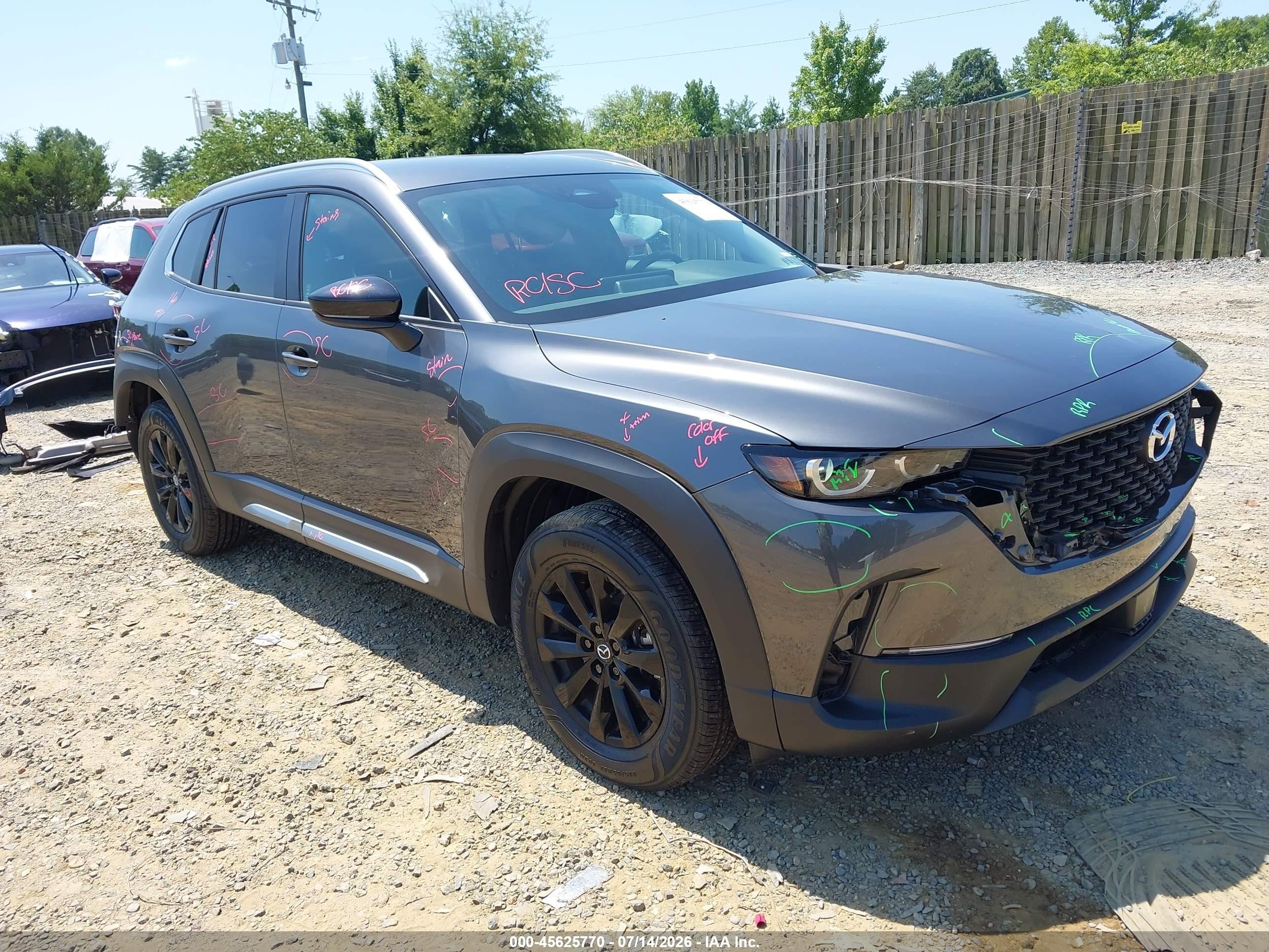 2025 Mazda CX-50 VIN 7MMVABBM0SN381546 — IAAI salvage auction photo