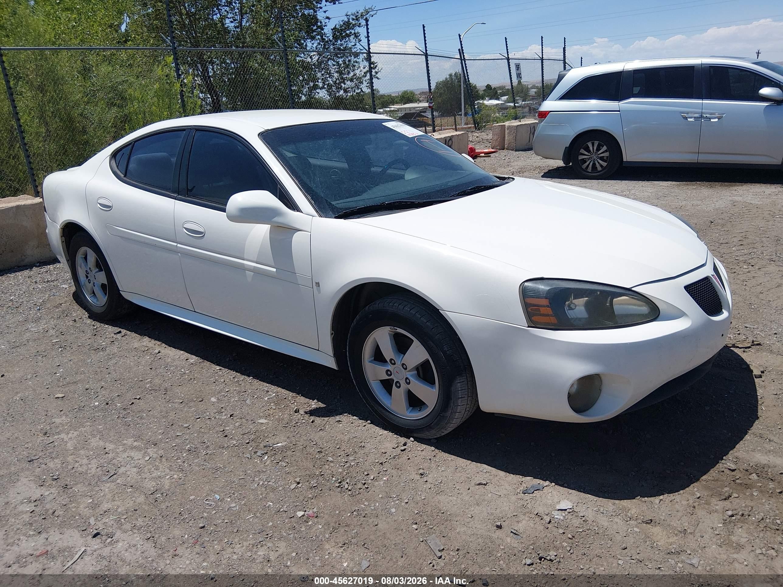 2007 Pontiac Grand prix VIN 2G2WP552971212234 IAAI salvage auction — Side, Nrc Lienholder Repossession Paperwork (New Mexico), sold $575 on 2026-09-09 (photo 1)