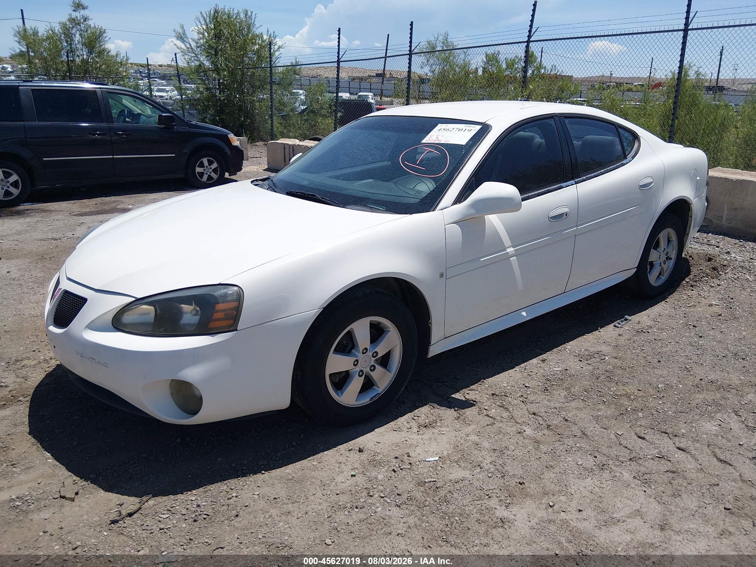 2007 Pontiac Grand prix VIN 2G2WP552971212234 IAAI salvage auction — Side, Nrc Lienholder Repossession Paperwork (New Mexico), sold $575 on 2026-09-09 (photo 2)