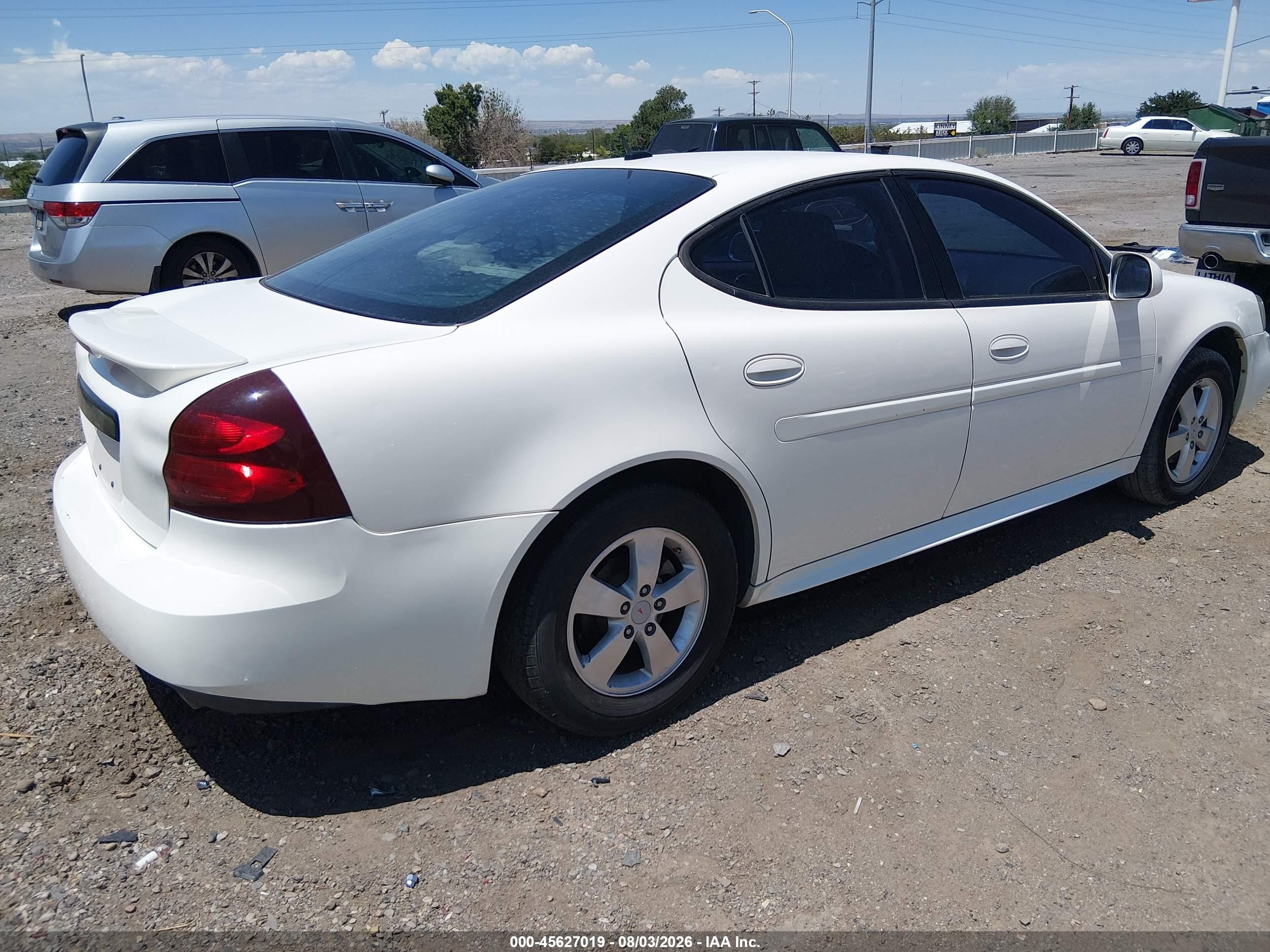 2007 Pontiac Grand prix VIN 2G2WP552971212234 IAAI salvage auction — Side, Nrc Lienholder Repossession Paperwork (New Mexico), sold $575 on 2026-09-09 (photo 4)