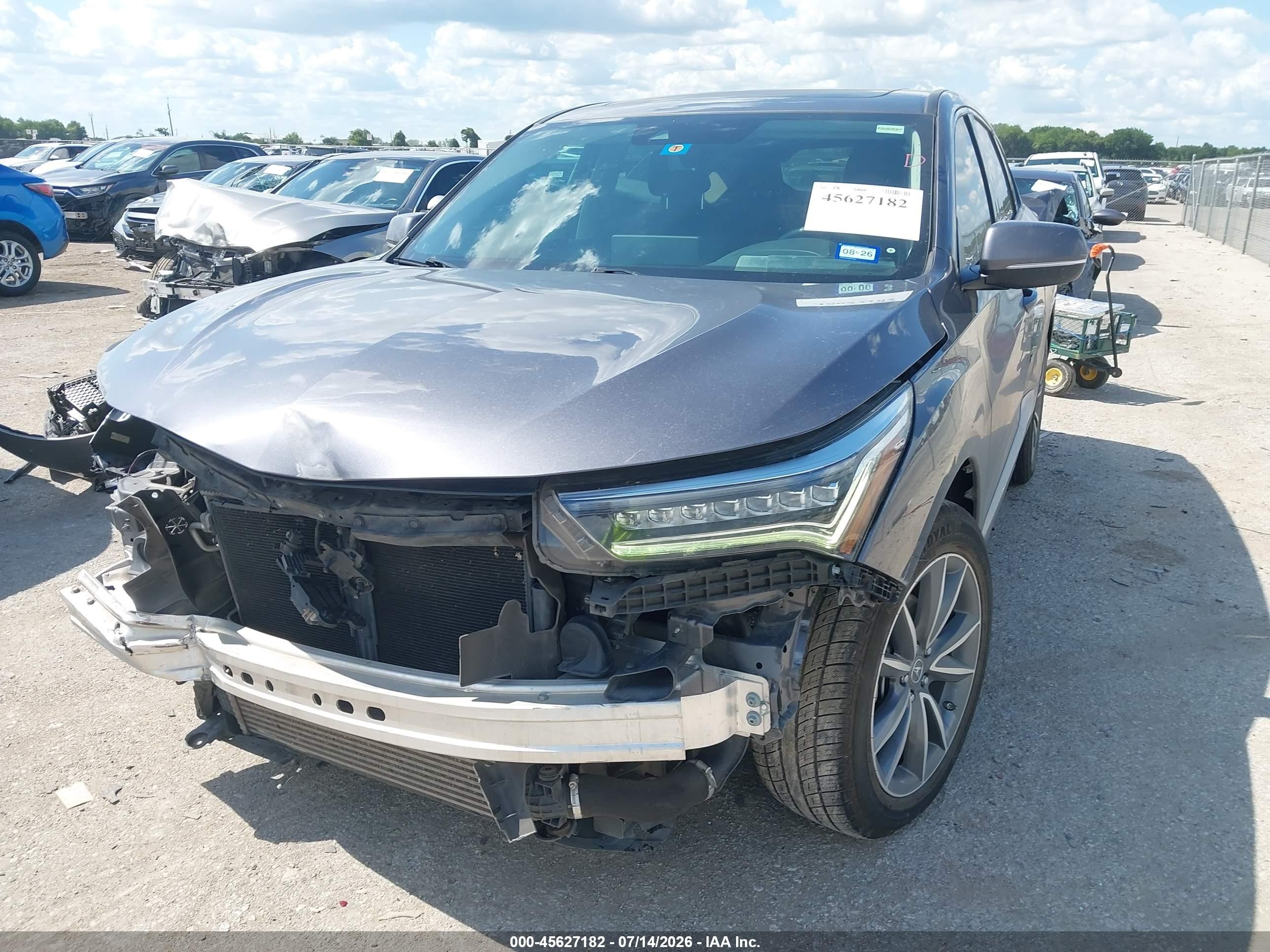 2019 Acura Rdx VIN 5J8TC1H53KL019560 IAAI salvage auction — Front End, Original (Texas), sold $6,000 on 2026-09-15 (photo 2)