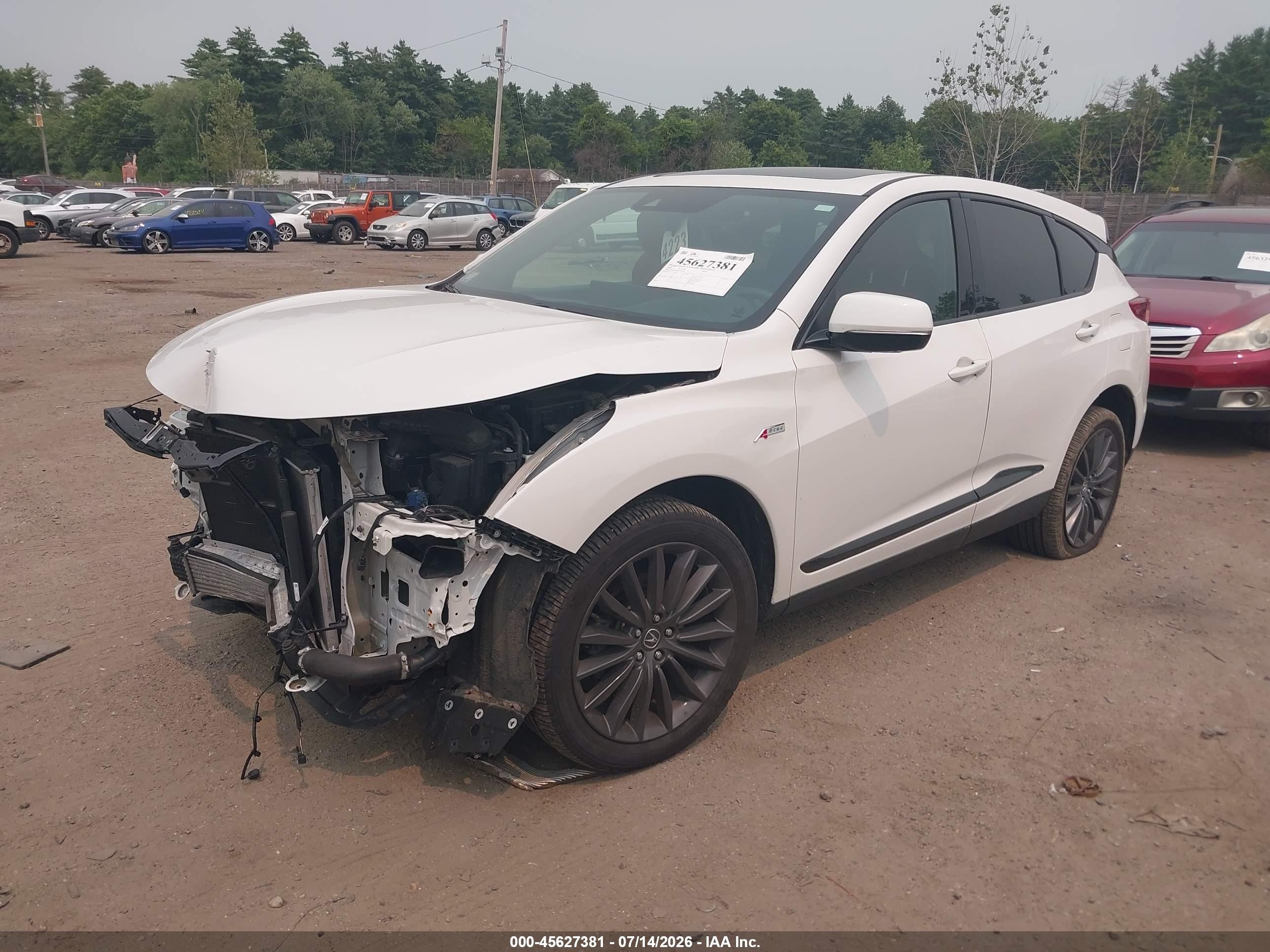 2024 Acura Rdx VIN 5J8TC2H88RL003588 IAAI salvage auction — Front End, Salvage (Massachusetts), sold $14,900 on 2026-09-14 (photo 2)