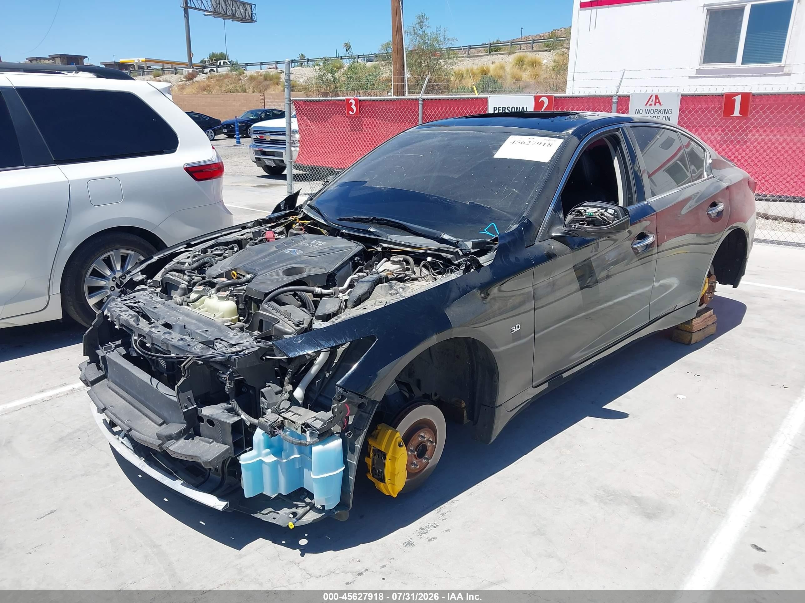 2019 Infiniti Q50 VIN JN1EV7AP0KM512223 IAAI salvage auction — Theft, Salvage (California), sold $3,200 on 2026-09-24 (photo 2)