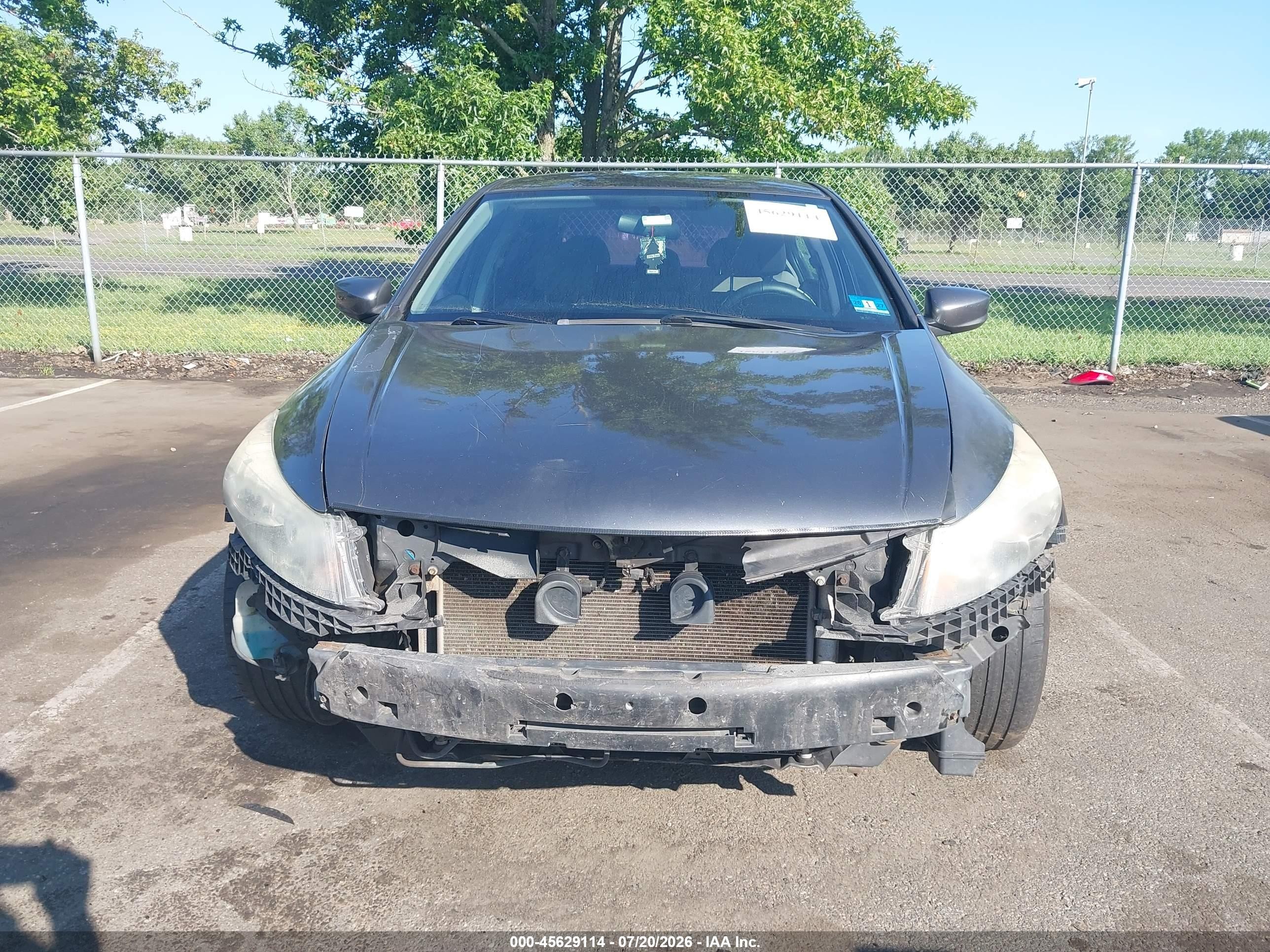 2011 Honda Accord VIN 1HGCP2F4XBA002562 IAAI salvage auction — Front End, Salvage (New Jersey), sold $400 on 2026-09-29 (photo 6)