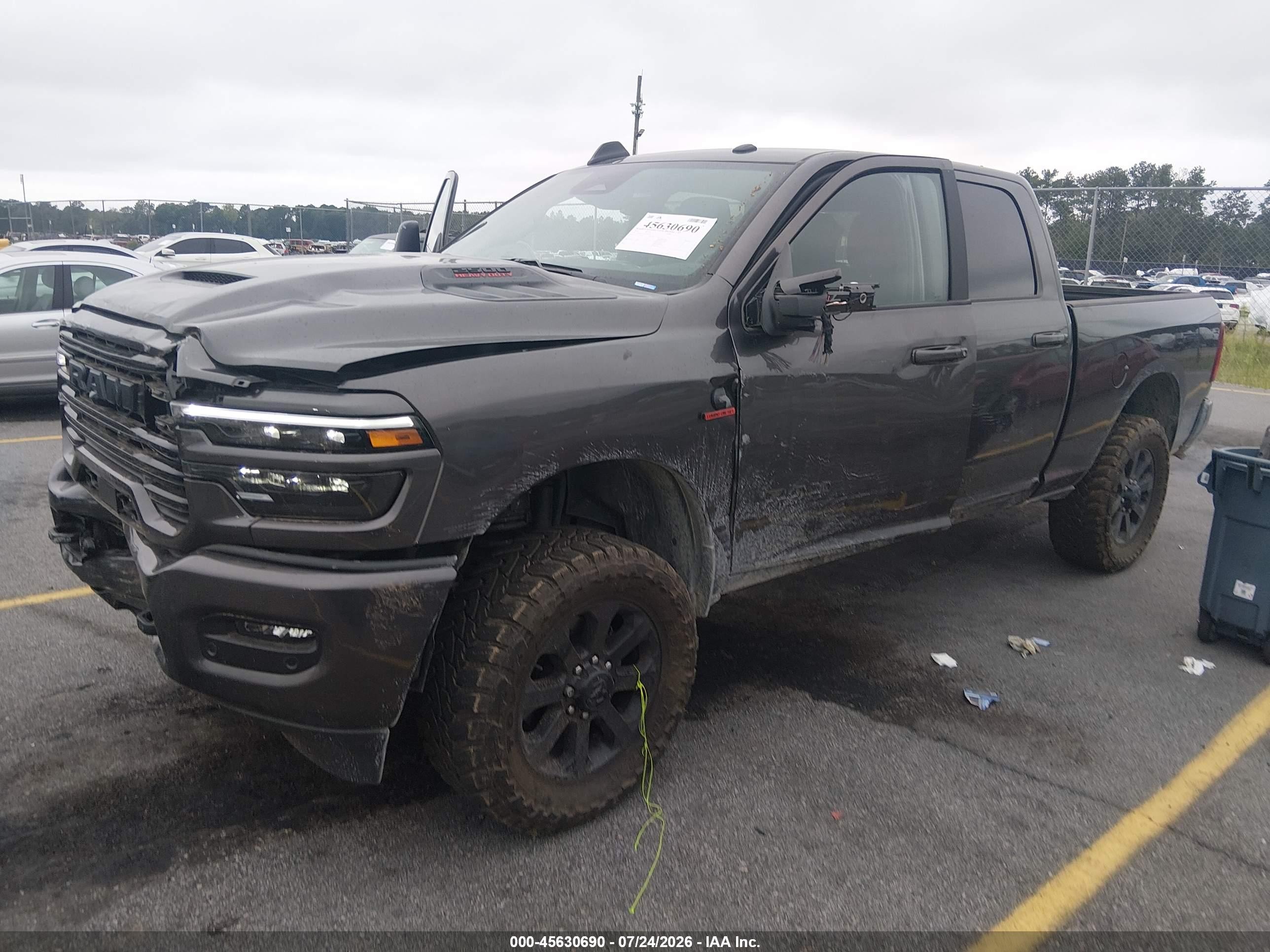 2026 Ram 2500 VIN 3C63R5FLXTG193024 IAAI salvage auction — Front End, Clear (South Carolina), sold $33,500 on 2026-09-15 (photo 2)