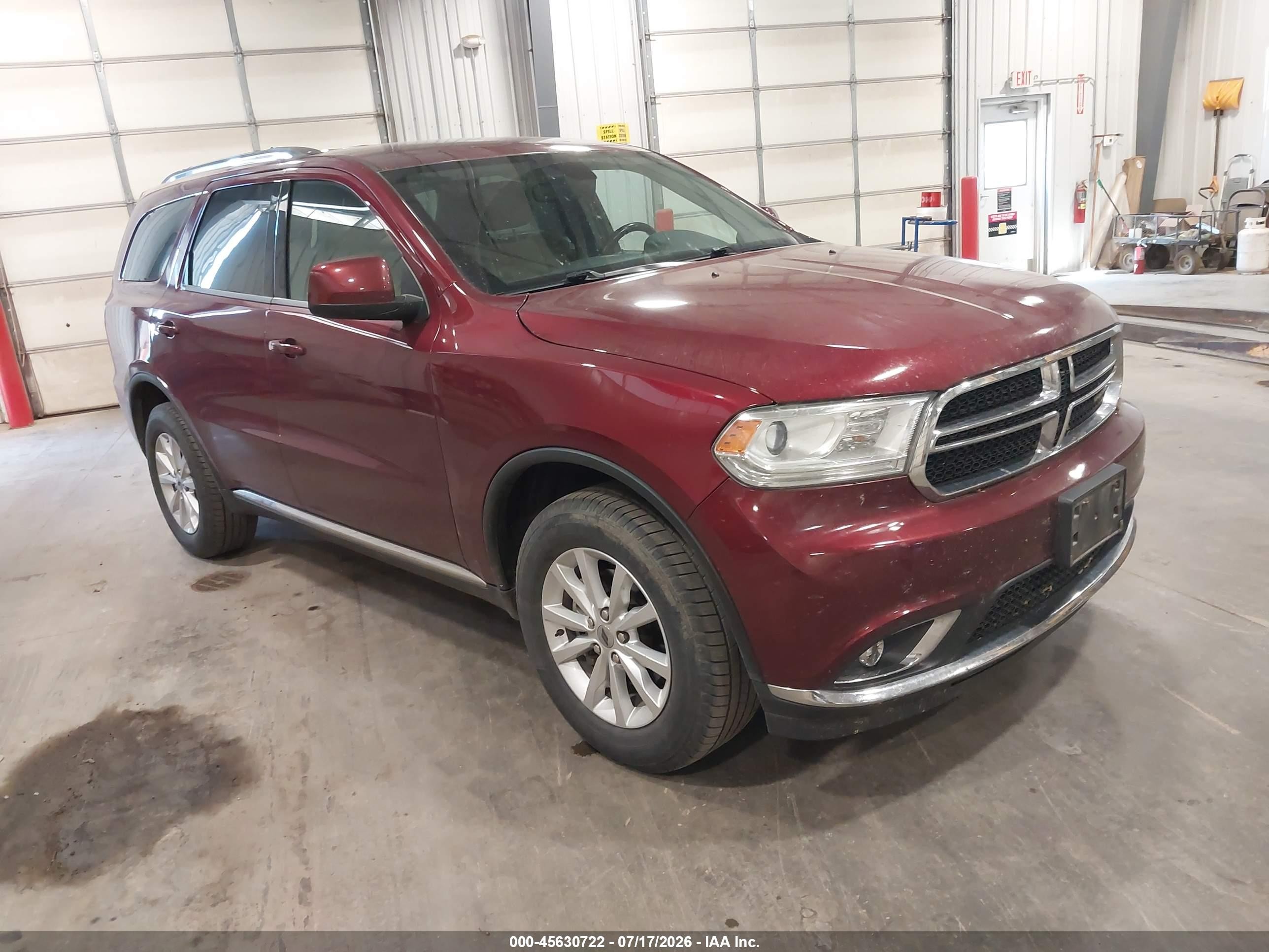 2019 Dodge Durango VIN 1C4RDJAG1KC824782 — IAAI salvage auction photo