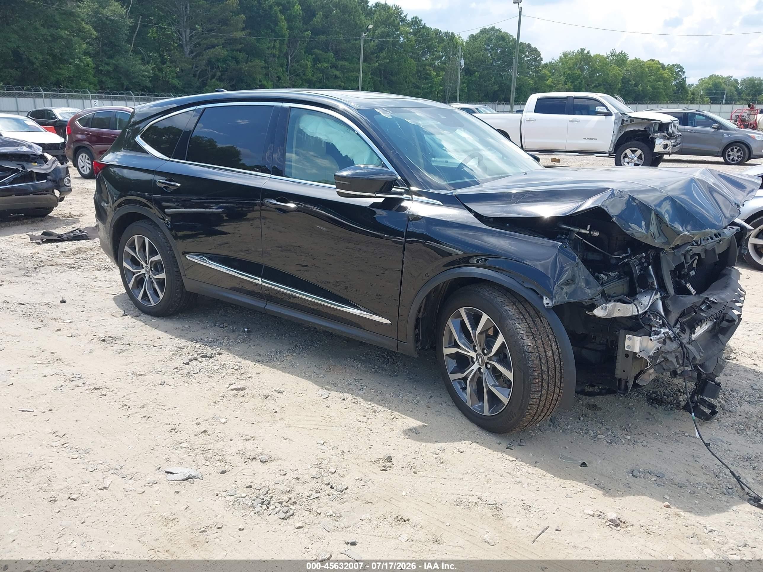 2022 Acura MDX VIN 5J8YE1H41NL026048 — IAAI salvage auction photo