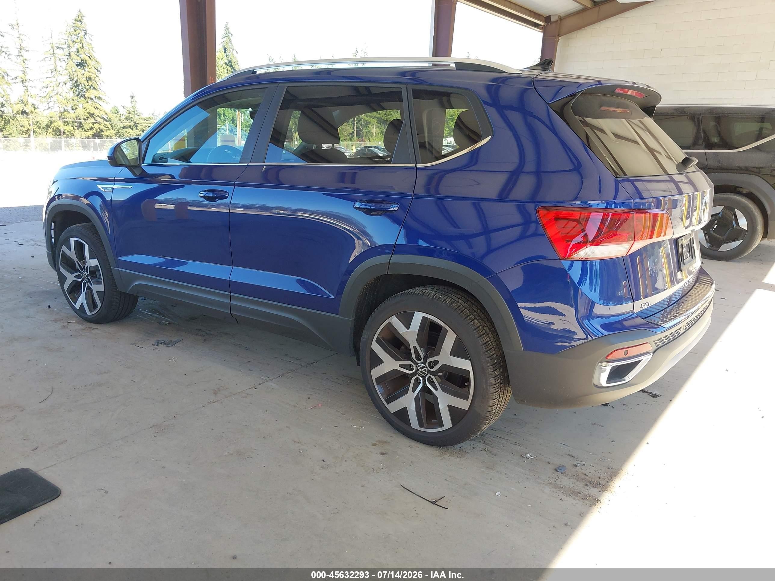 2023 Volkswagen Taos VIN 3VV2X7B20PM332508 IAAI salvage auction — Side, Bill Of Sale (Washington), sold $8,700 on 2026-09-11 (photo 3)