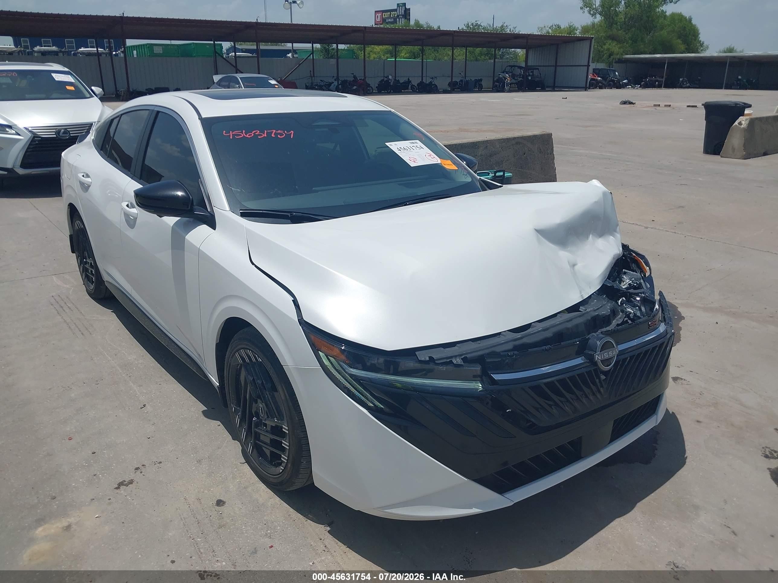 2026 Nissan Sentra VIN 3N1AB9DV9TY206942 — IAAI salvage auction photo